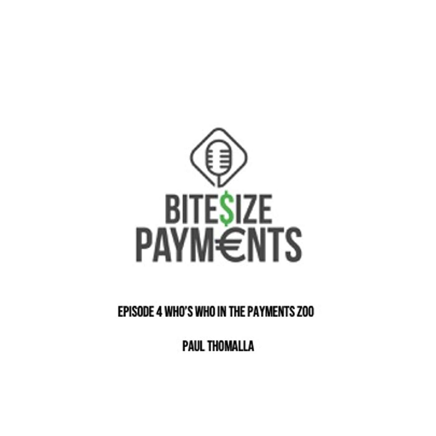 Episode 4 Who's who in the Payments Zoo