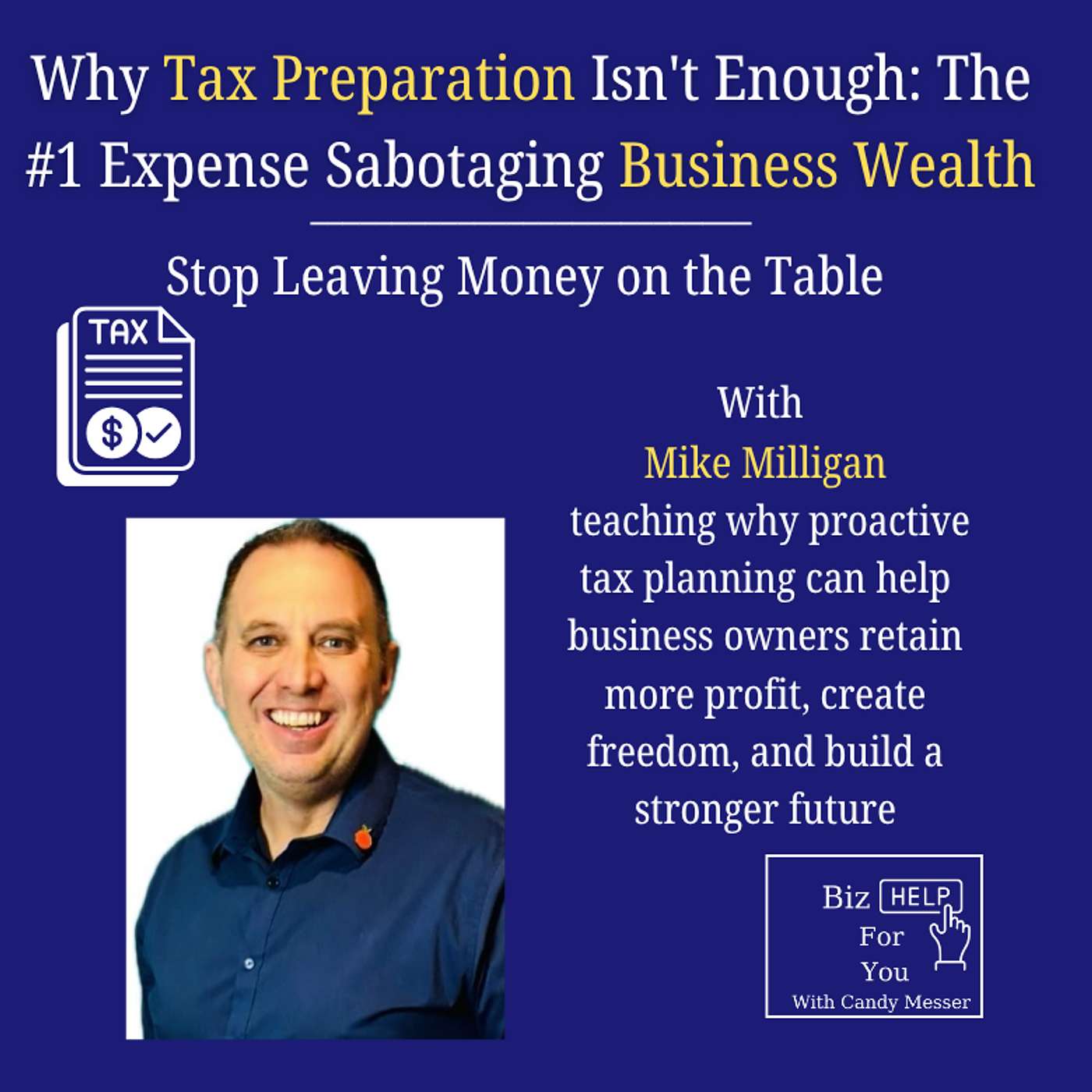 Why Tax Preparation Isn't Enough: The #1 Expense Sabotaging Business Wealth episode artwork