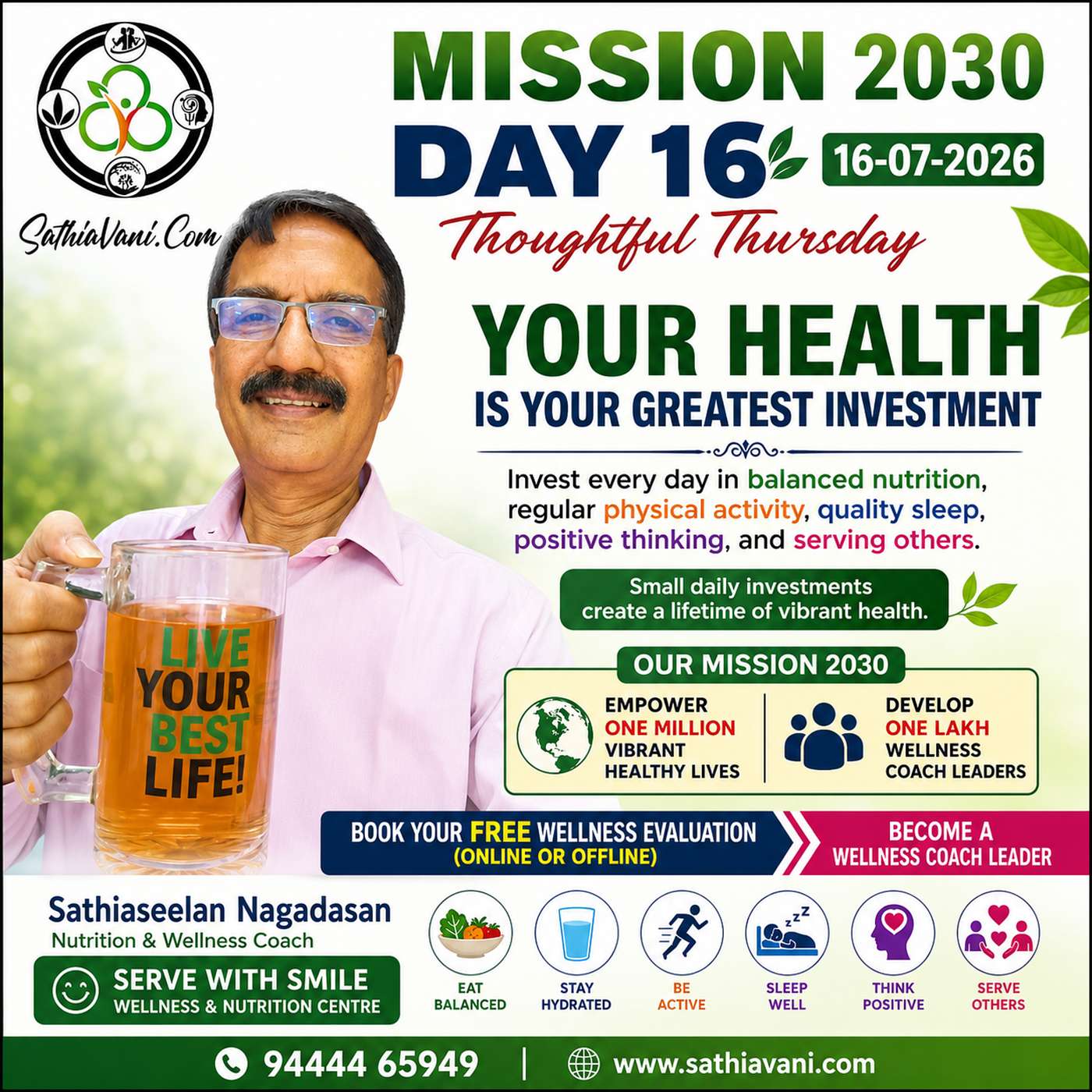 Mission 2030 – Episode 16(16-07-2026) - Invest in Your Health Today - The Best Investment You'll Ever Make episode artwork