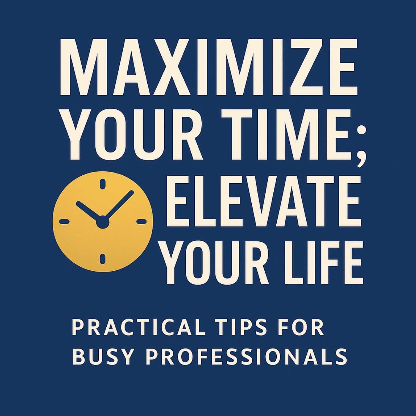 Maximize Your Time; Elevate Your Life