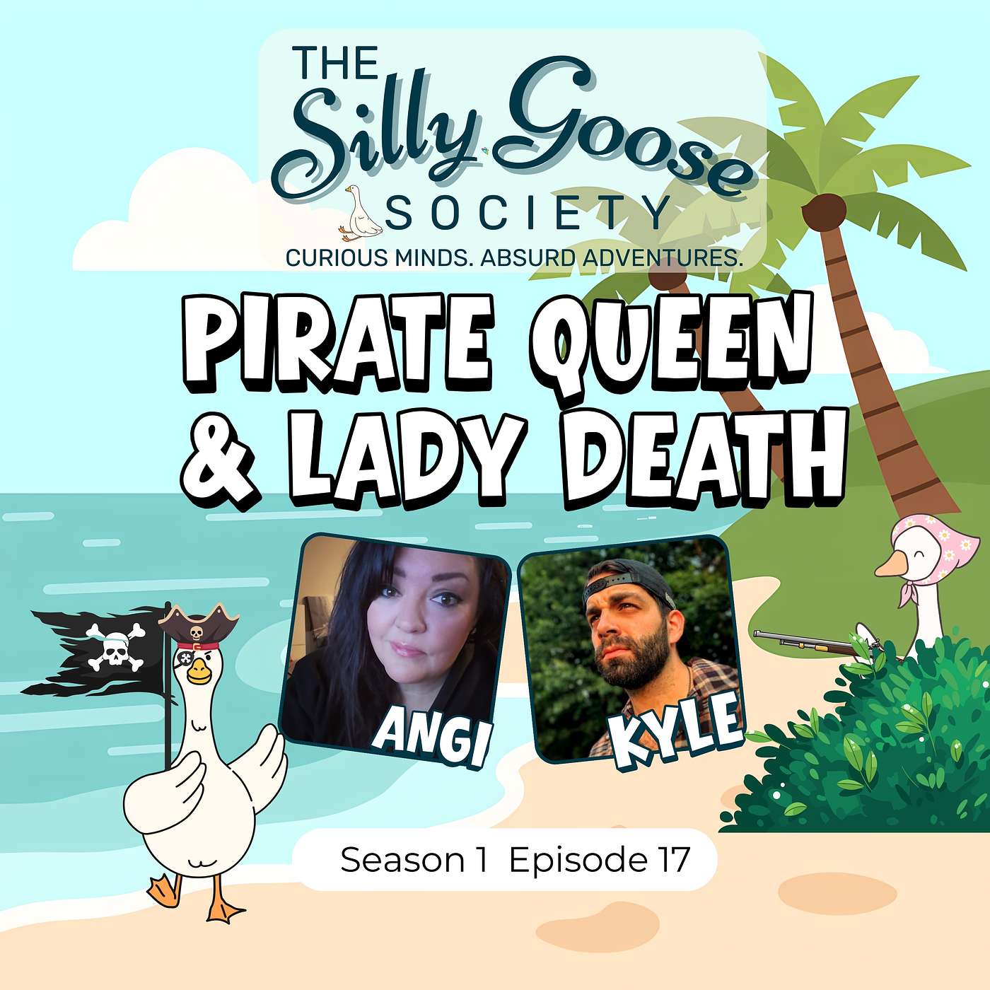 S1E17: Pirate Queen and Lady Death: Women Who Outwitted, Terrified, and Survived episode artwork