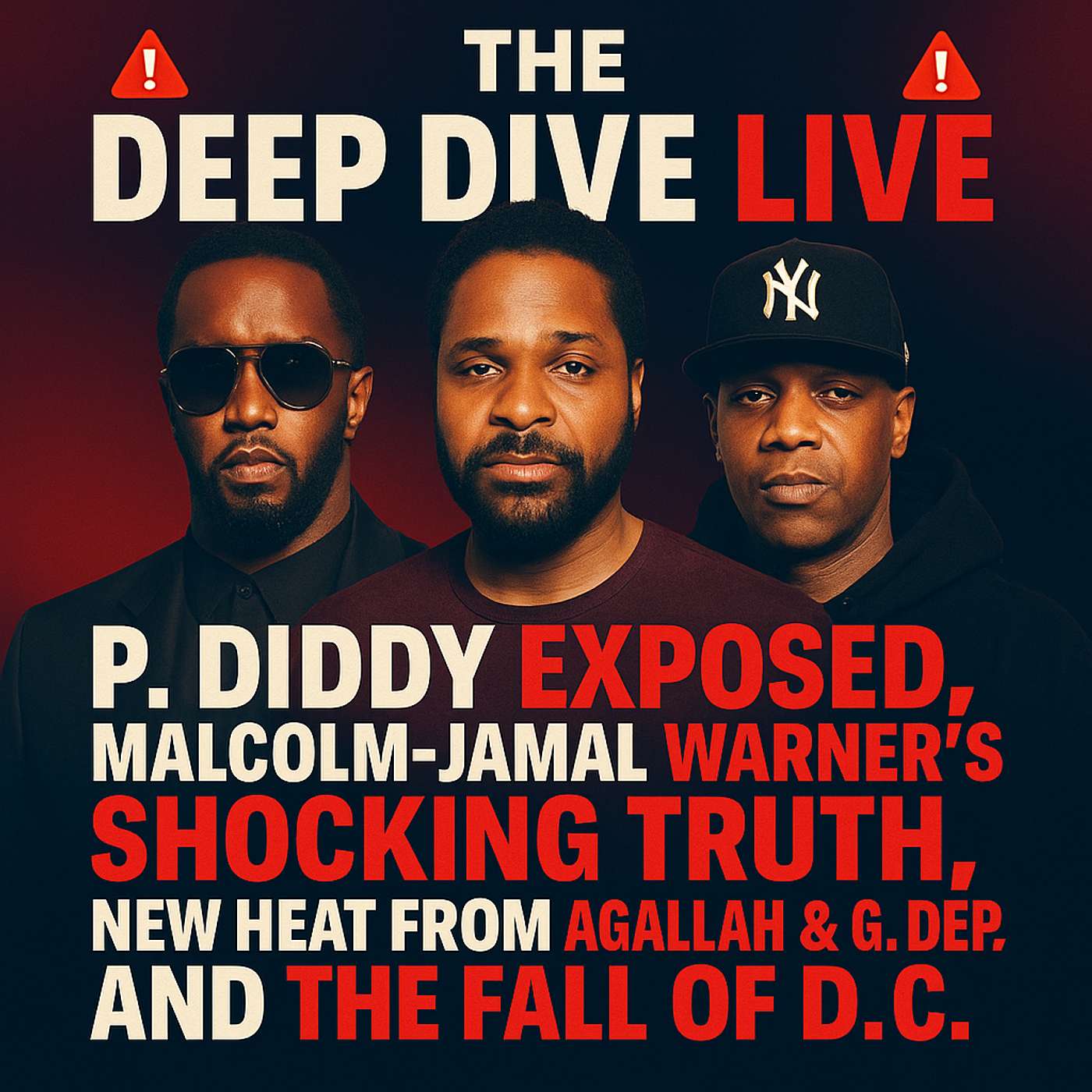🚨 The Deep Dive Live: P. Diddy Exposed, Malcolm-Jamal Warner’s Shocking Truth, New Heat from Agallah & G. Dep, and the Fall of D.C. 🚨