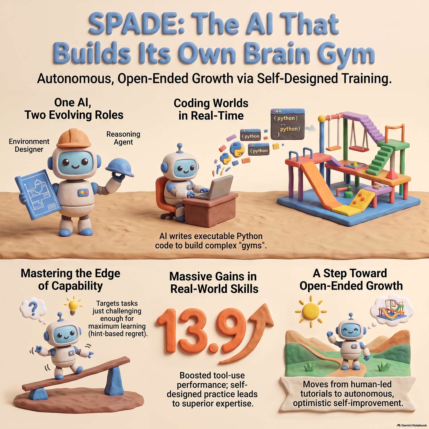 SPADE: RL Self-Play in Adaptive Synthetic Environments