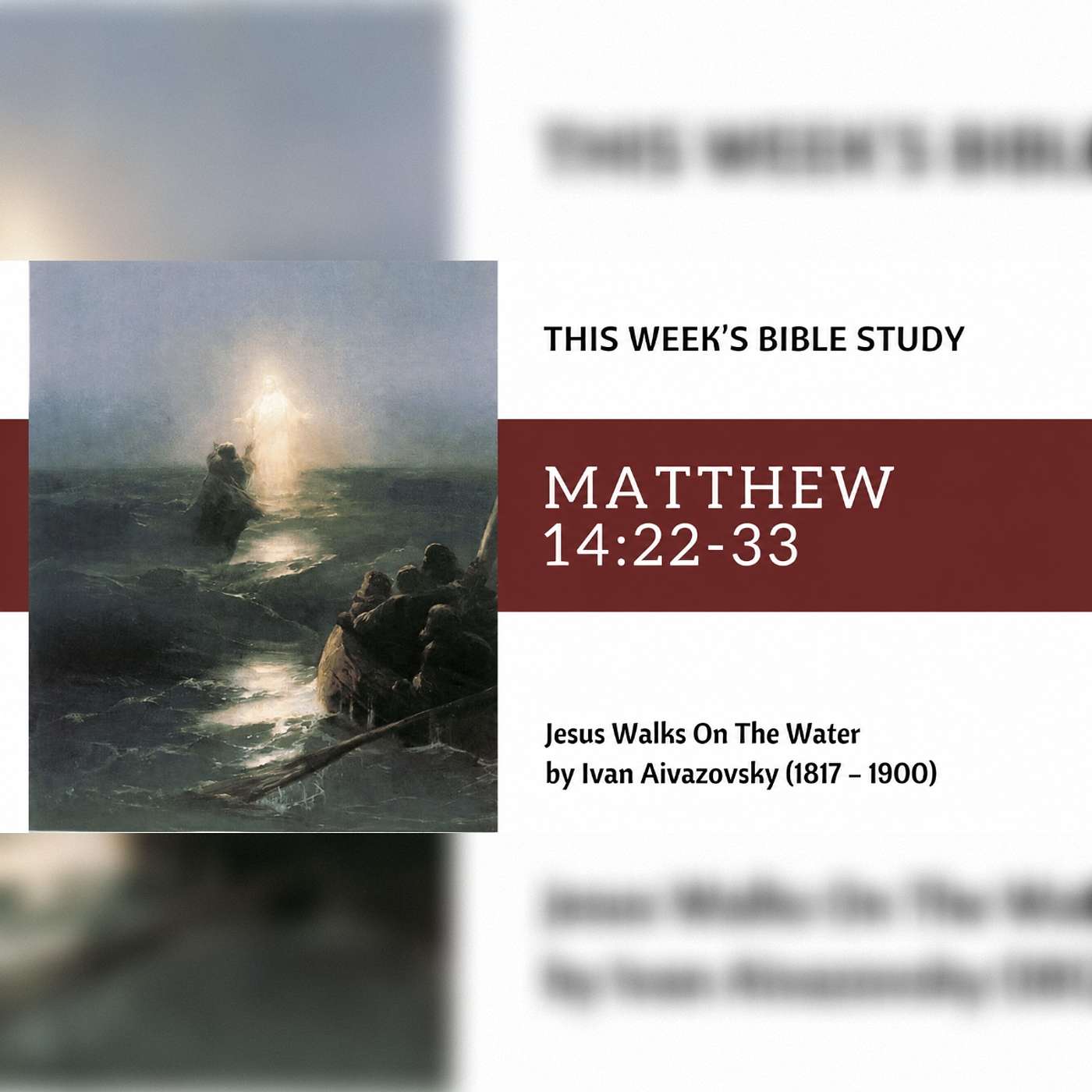 When the Stormy Waters Come - Sermon for the Eleventh Sunday after Pentecost, August 9, 2026 episode artwork