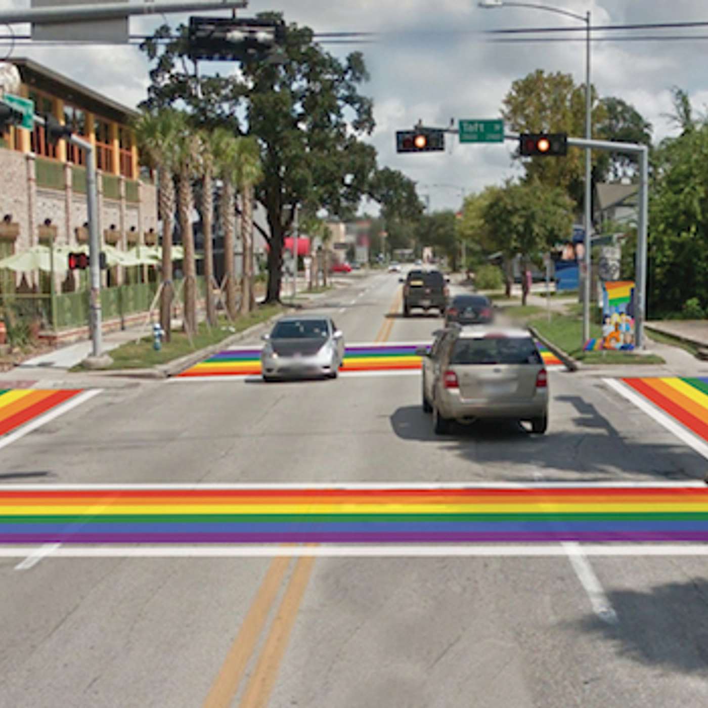 October 15th - Rainbow Crosswalks with Jack Valinski, Sumya Paruchuri of SEAT, the word GAY, and LEVITATION October 15th - Rainbow Crosswalks with Jack Valinski, Sumya Paruchuri of SEAT, the word GAY, and LEVITATION