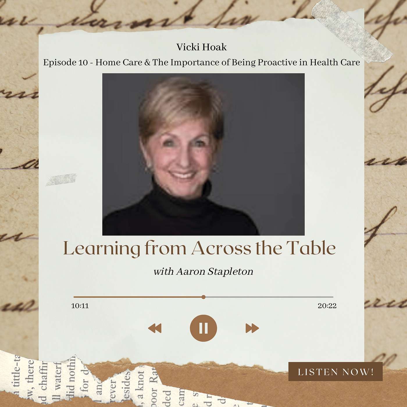 Vicki Hoak - Home Care & The Importance of Being Proactive in Health Care