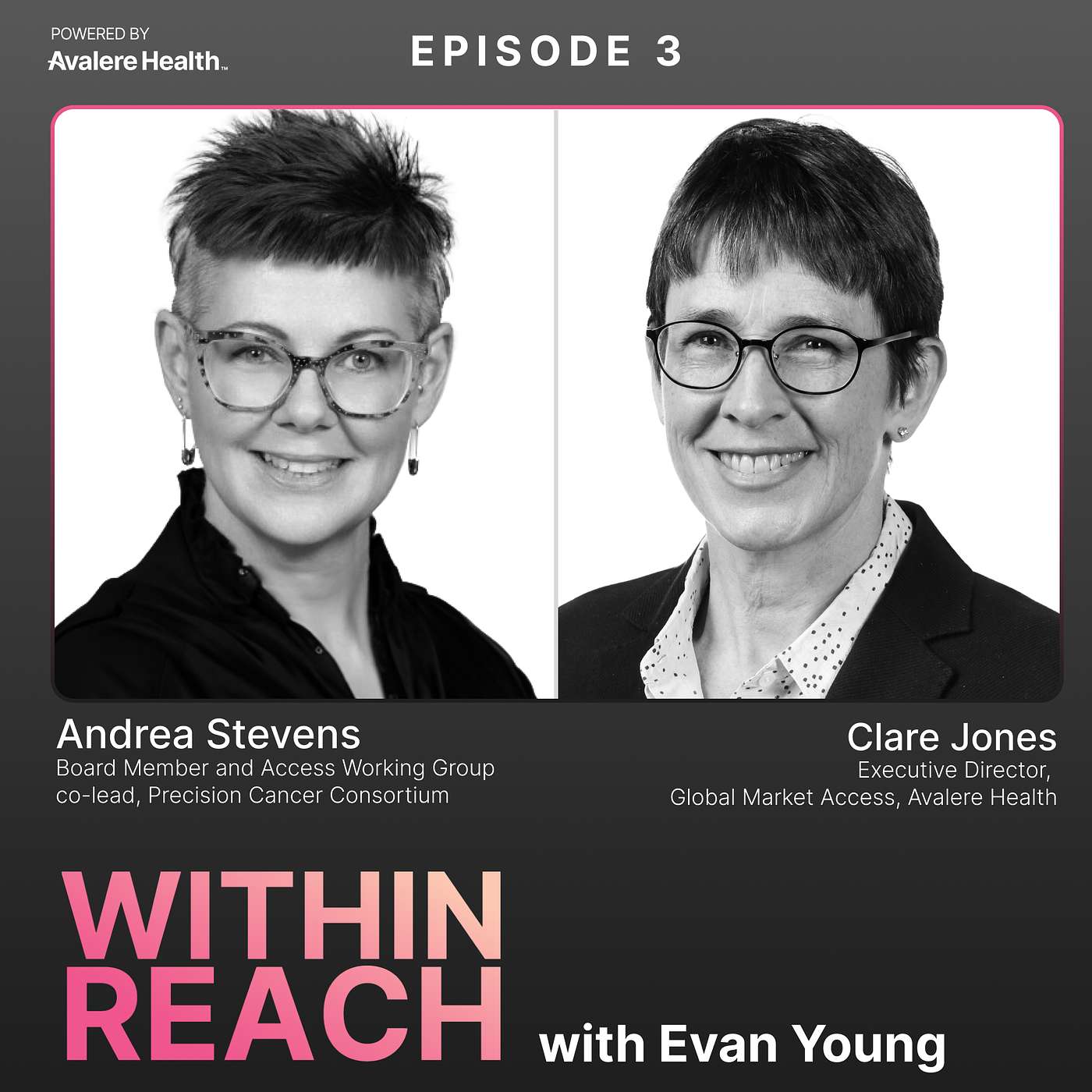 Realizing the promise of precision oncology: a conversation with Andrea Stevens and Clare Jones episode artwork