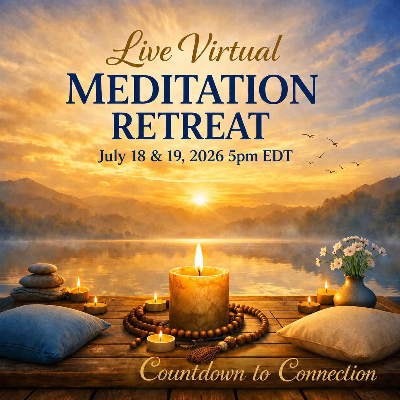 Countdown to Connection: Live Virtual Guided Meditation Retreat | 6 days episode artwork