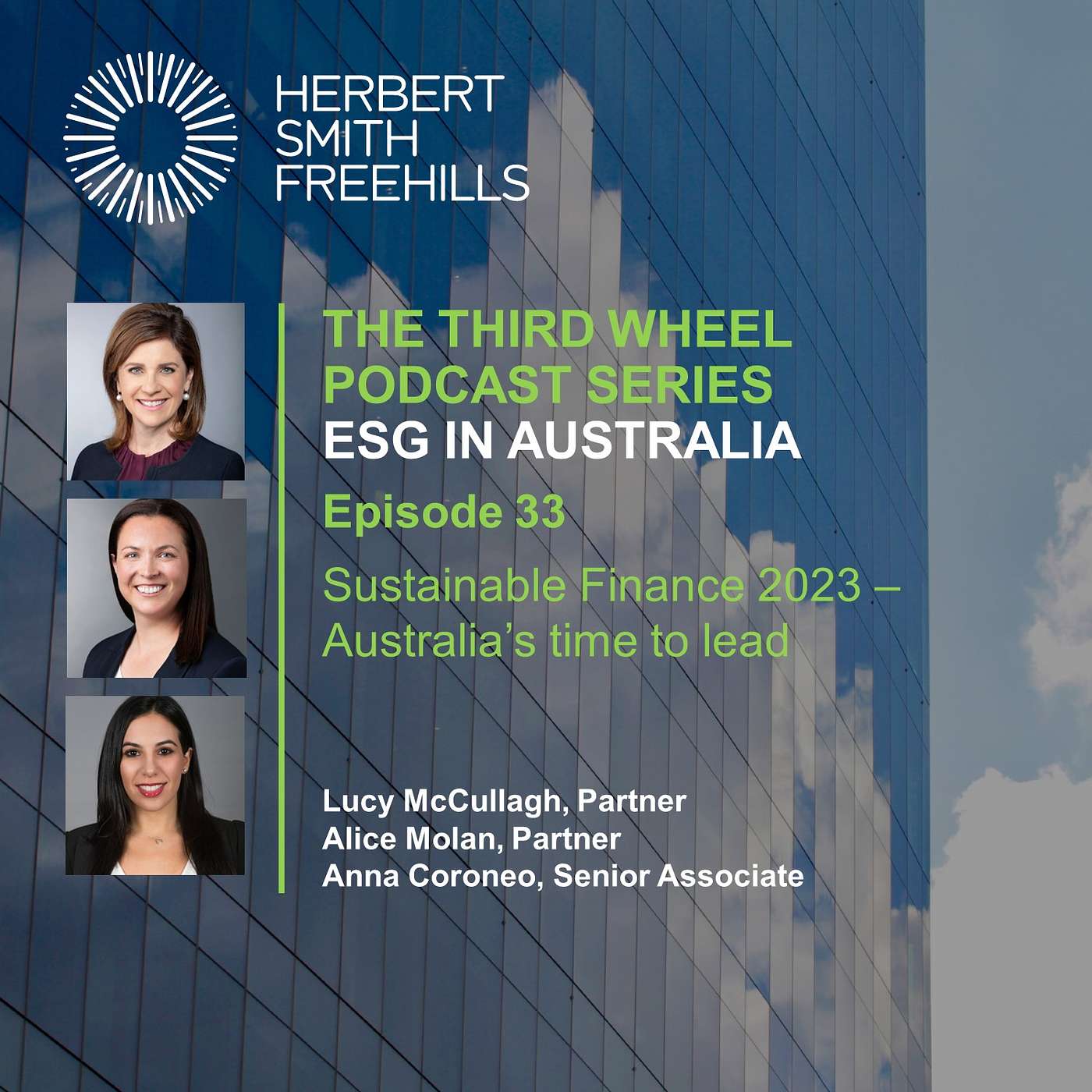 The Third Wheel (ESG Australia) EP33: Sustainable Finance 2023 – Australia’s time to lead episode artwork