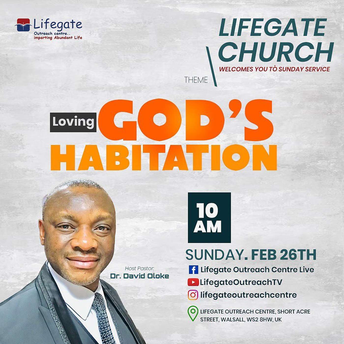 Loving God's Habitation - Lifegate Church - 26.2.23 episode artwork