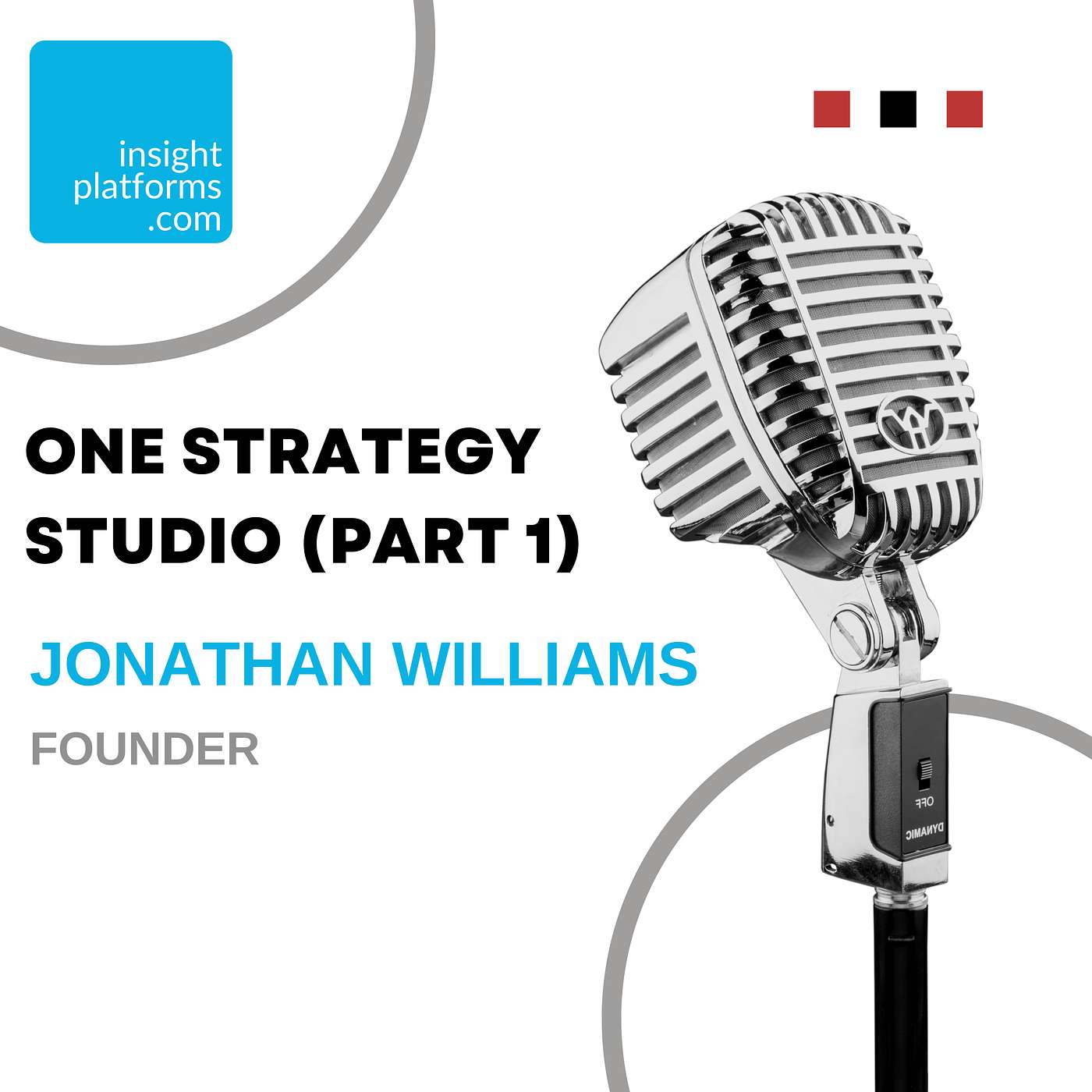 JONATHAN WILLIAMS - ONE STRATEGY STUDIO (Founder) Part 1. Why the future of insight isn't asking consumers more questions, it's finding better answers.  Doing more with existing data; driving more value out of  new research.