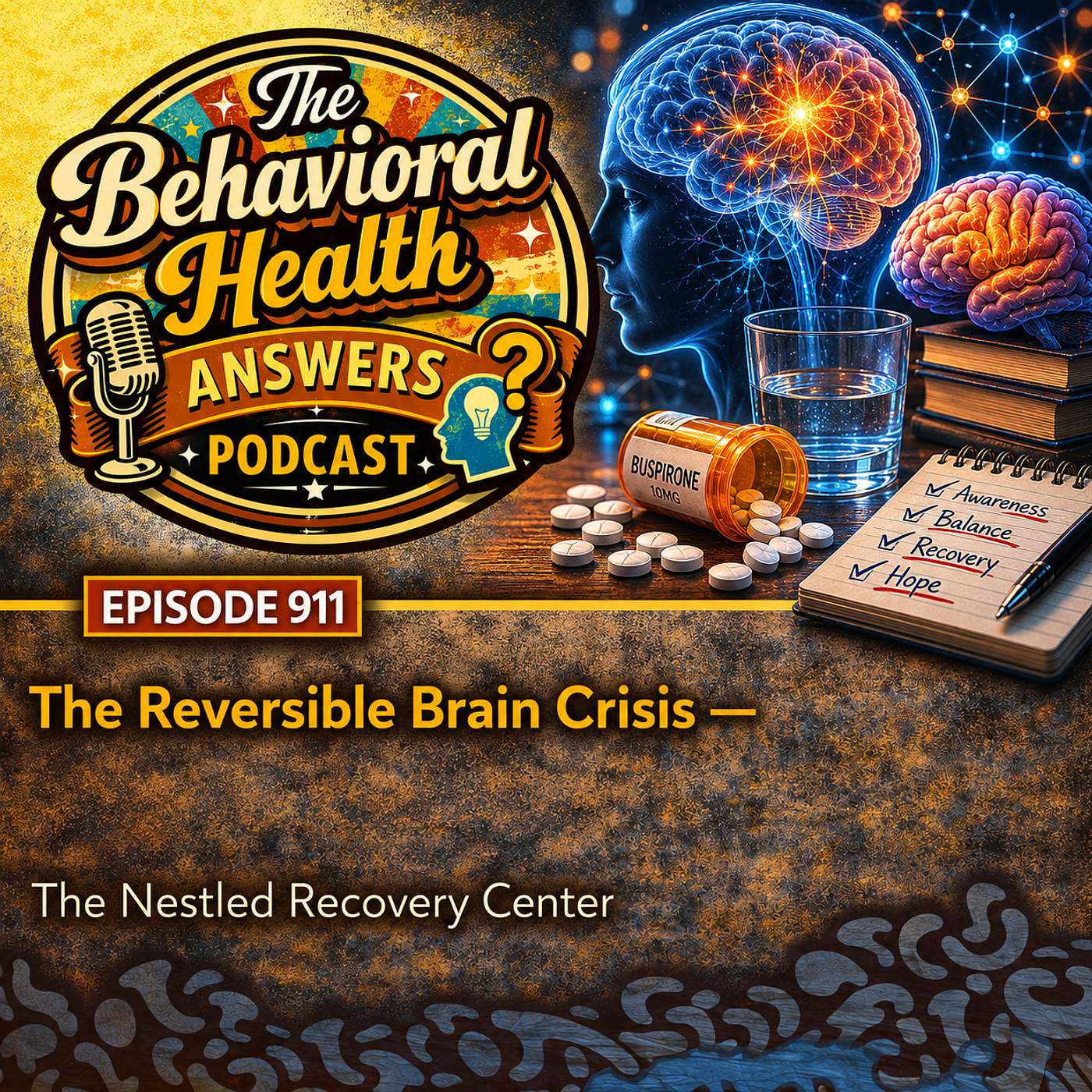 Episode 911: The Reversible Brain Crisis | The Nestled Recovery Center episode artwork