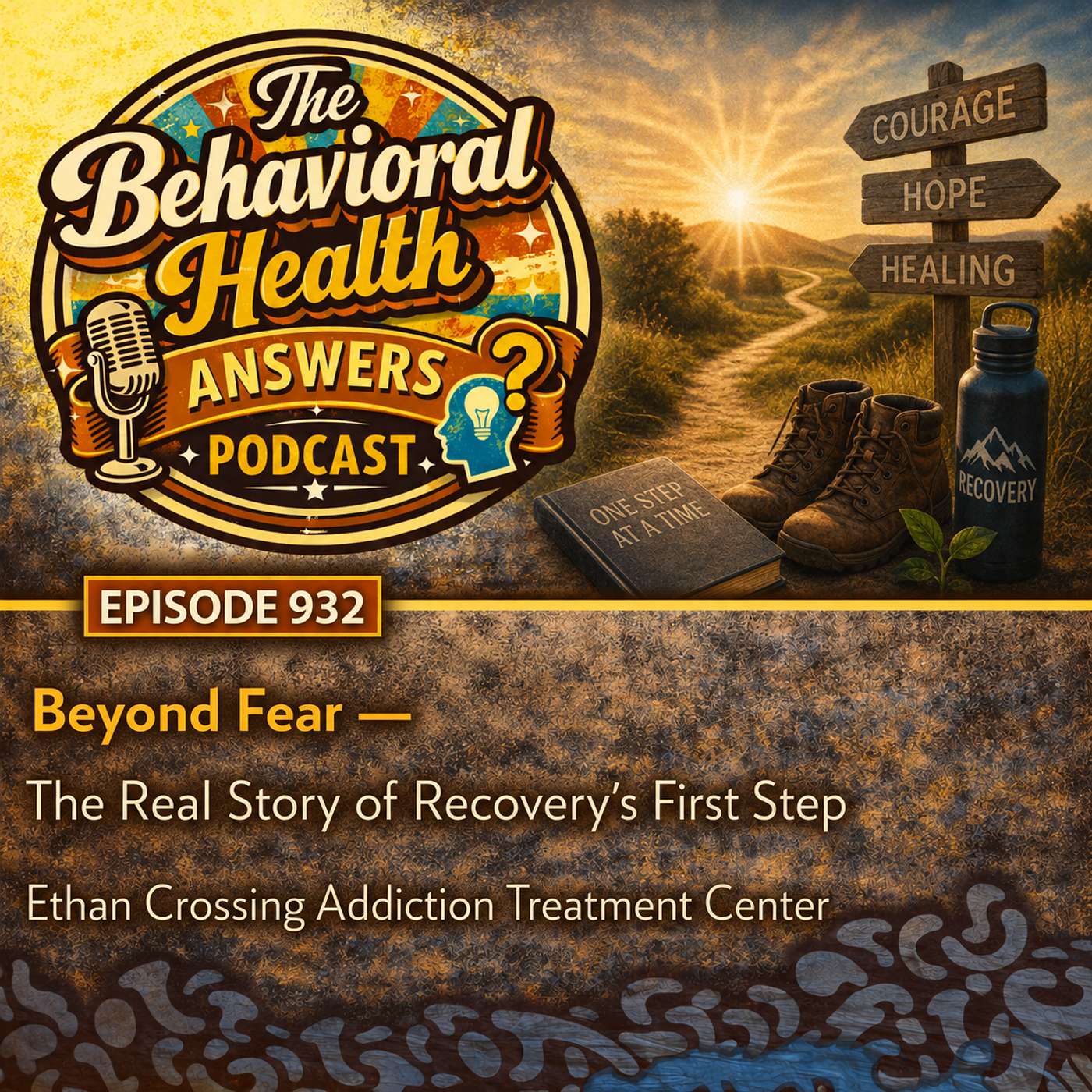 Episode 932: Beyond Fear - The Real Story of Recovery's First Step | Ethan Crossing Addiction Treatment Center episode artwork