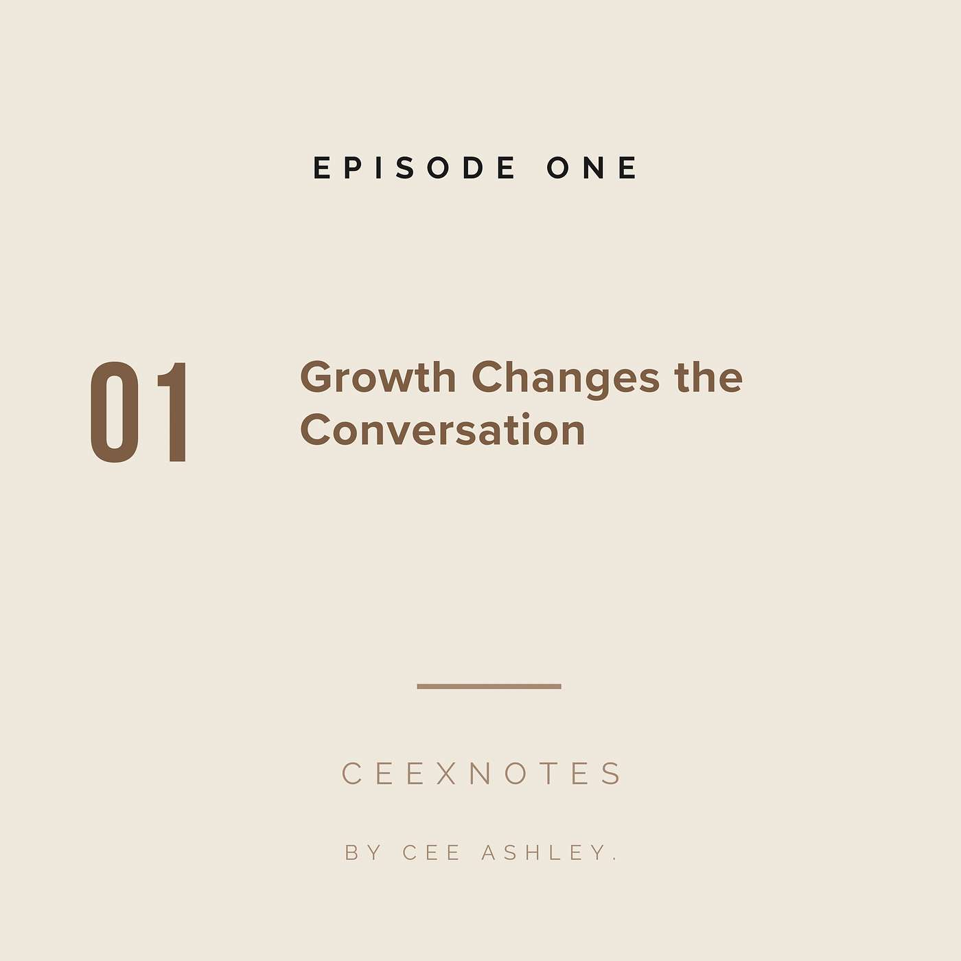Growth changes the Conversations episode artwork