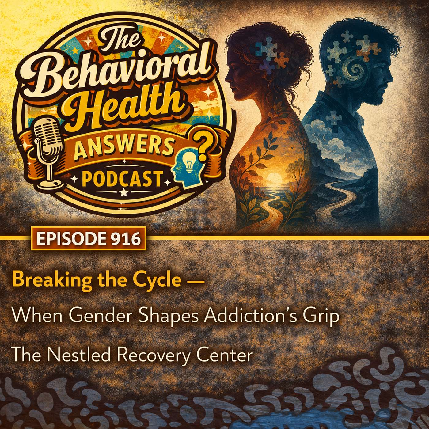 Episode 916: Breaking the Cycle - When Gender Shapes Addiction's Grip | The Nestled Recovery Center episode artwork