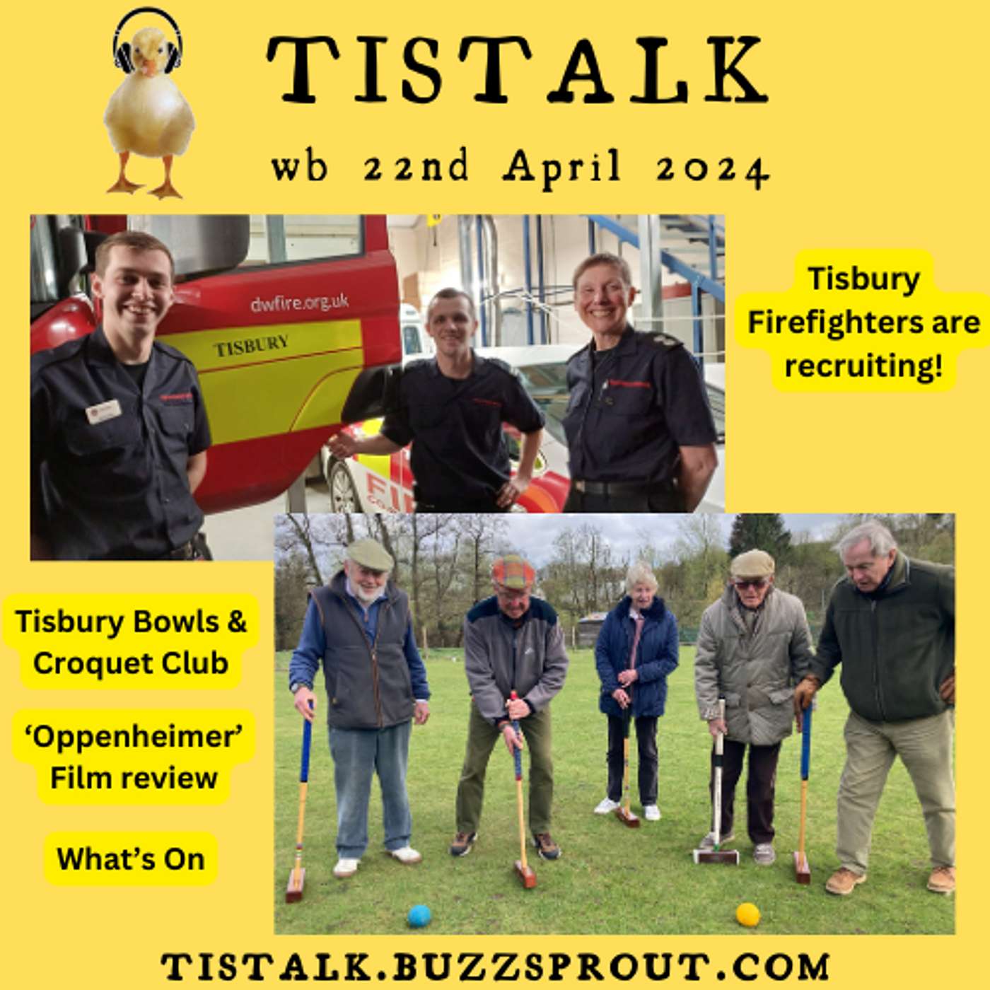 TisTalk Tisbury's Firefighters and Croquet Club 22nd April 2024