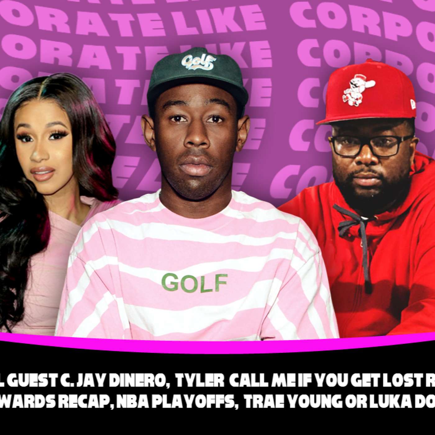 Special Guest C. Jay Dinero. Tyler the Creator Album Review for "Call Me When You Get Lost", BET Awards Recap, NBA Playoffs. Trae Young or Luka Doncic? Suns Win Championship?