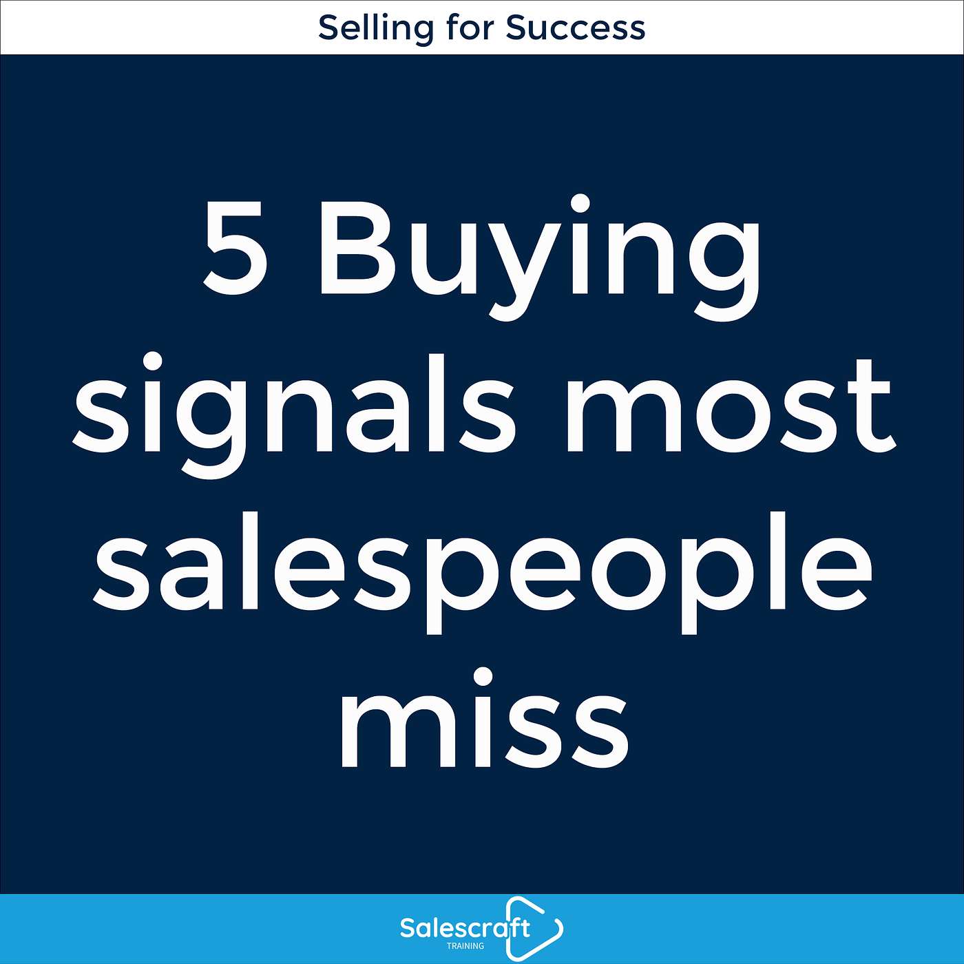 5 Buying signals that most salespeople miss