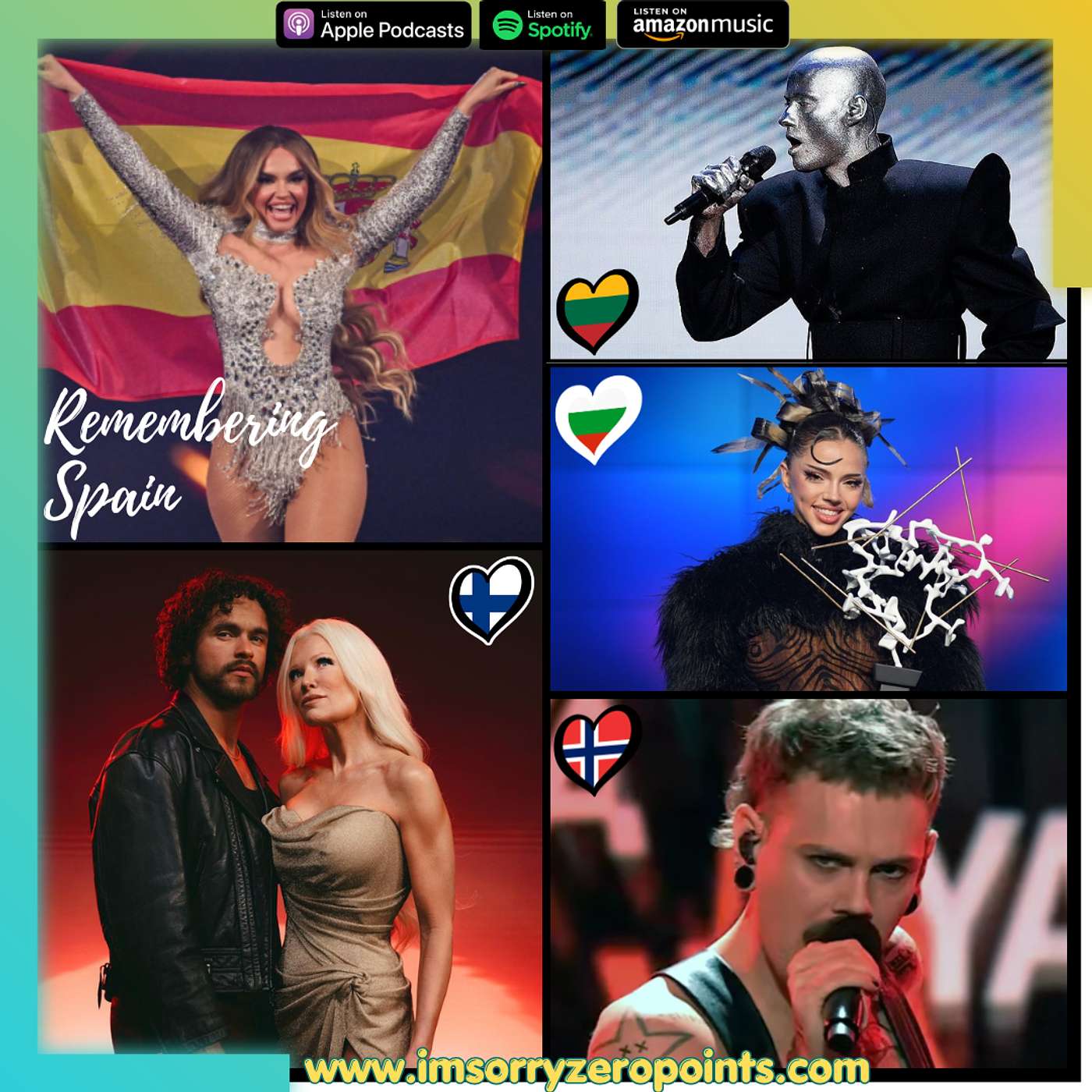 Spain, Lithuania, Bulgaria, Norway & Finland