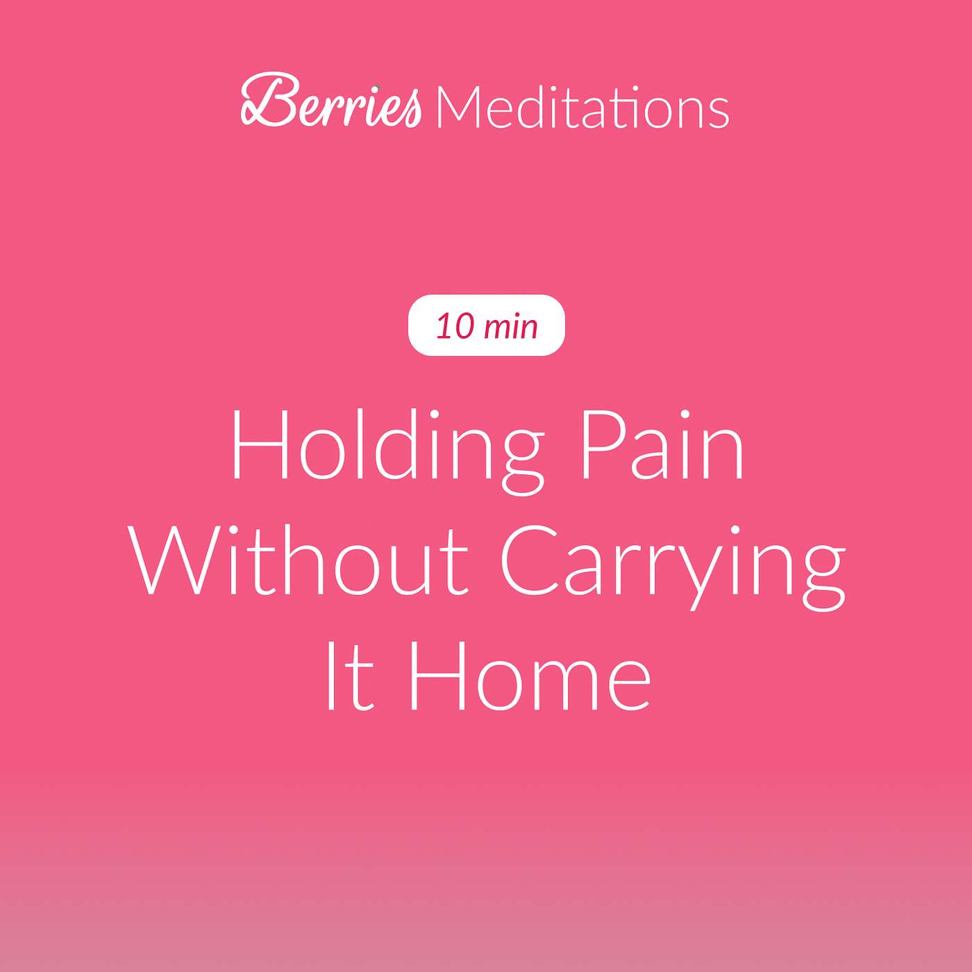 Meditation for Mental Health Professionals: Holding Pain Without Carrying It Home | 10 min