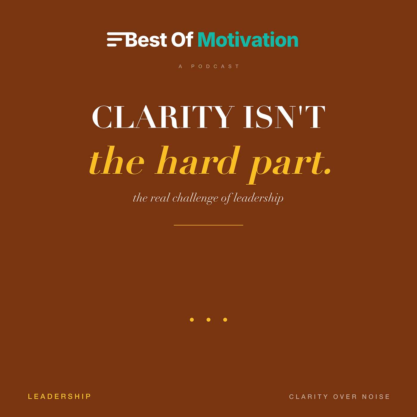 Clarity Isn’t the Hard Part
