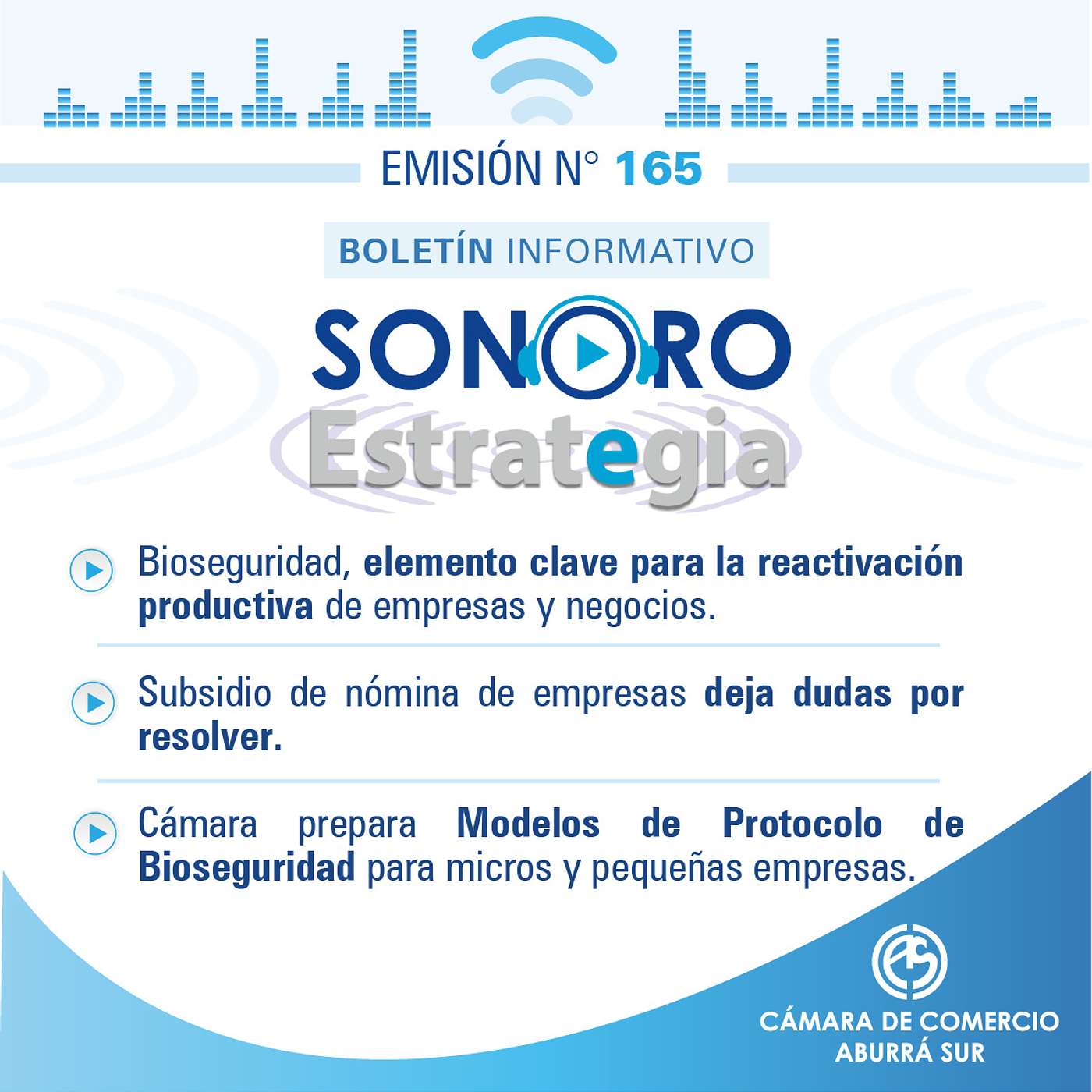 Boletín Sonoro Estrategia N°165 - Mayo 8 de 2020 episode artwork