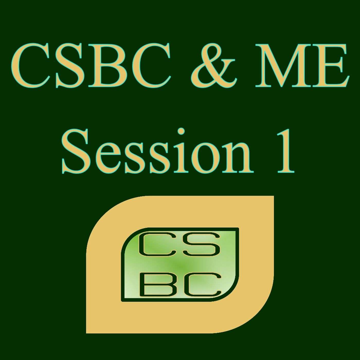 CSBC and Me Session One: 