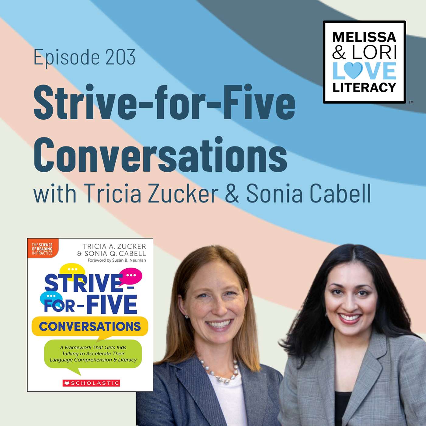 Ep. 203: Strengthening Language Comprehension in Young Learners with Tricia Zucker and Sonia Cabell - podcast episode cover