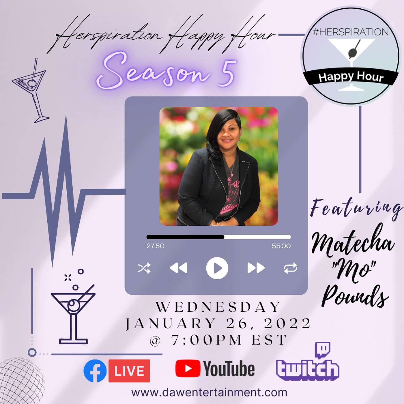 Herspiration Happy Hour Season 5, Episode 4, Triple G Xchange w/ Matecha "Mo" Pounds episode artwork