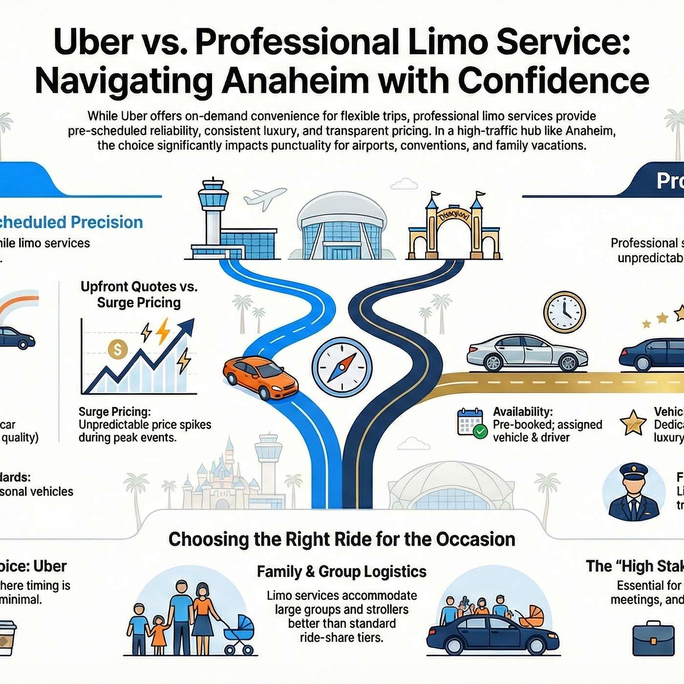 Uber vs Professional Limo Service in Anaheim: What Really Matters for Your Trip Uber vs Professional Limo Service in Anaheim: What Really Matters for Your Trip