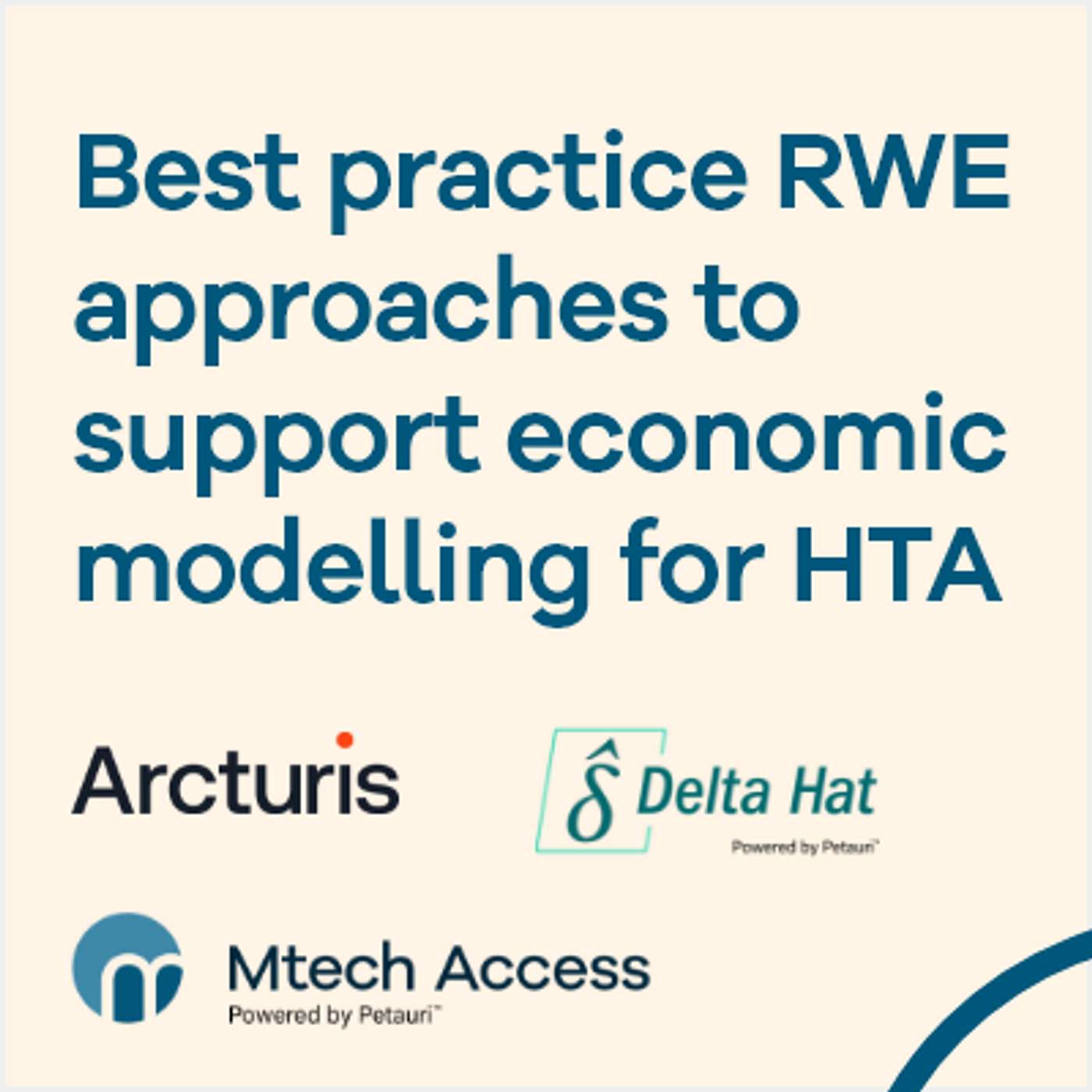 Best practice RWE approaches to support economic modelling for HTA