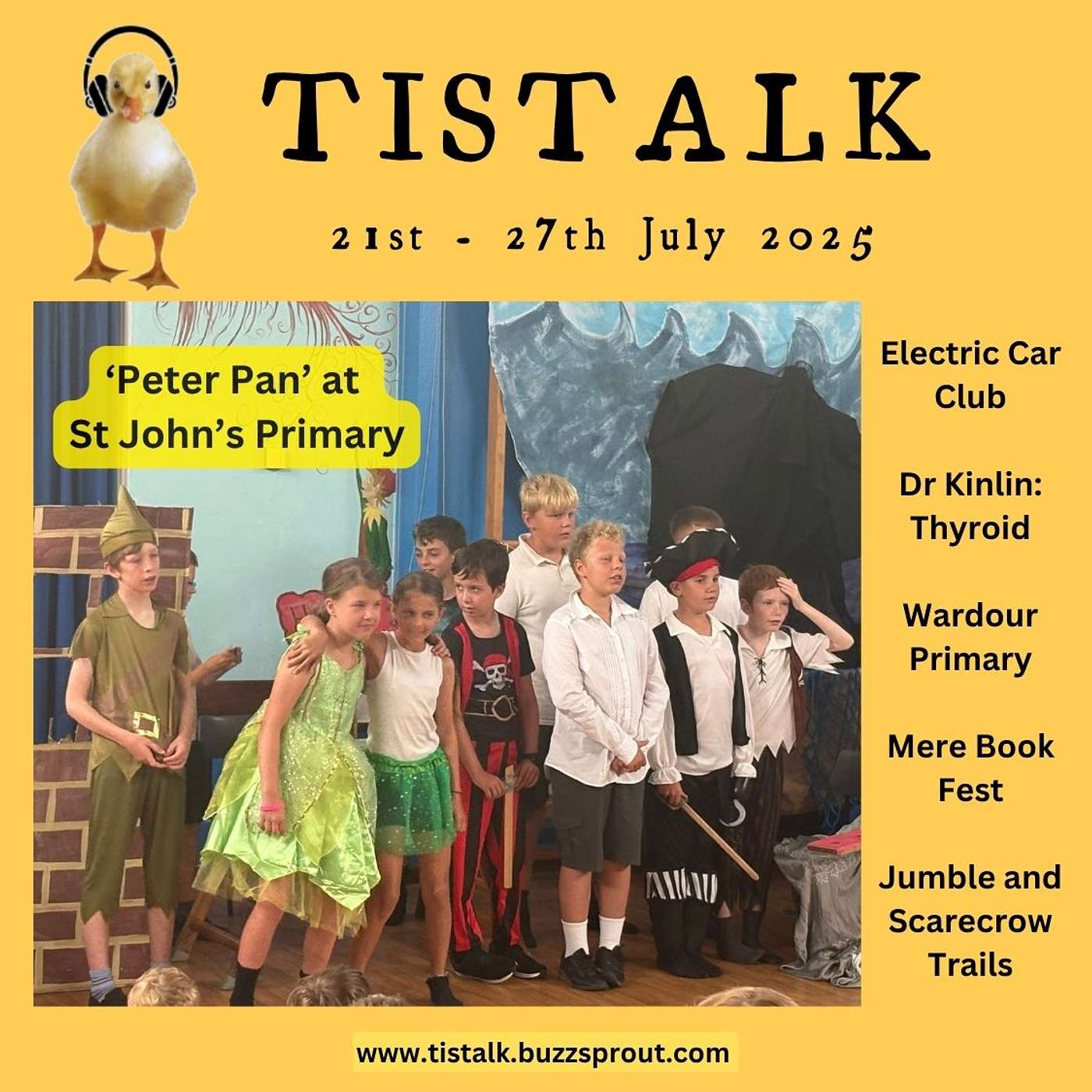 July 21st-27th 2025 Schools Special! St John's and Wardour, Electric Cars, Dr Kinlin: Thyroid, Mere Book Fest