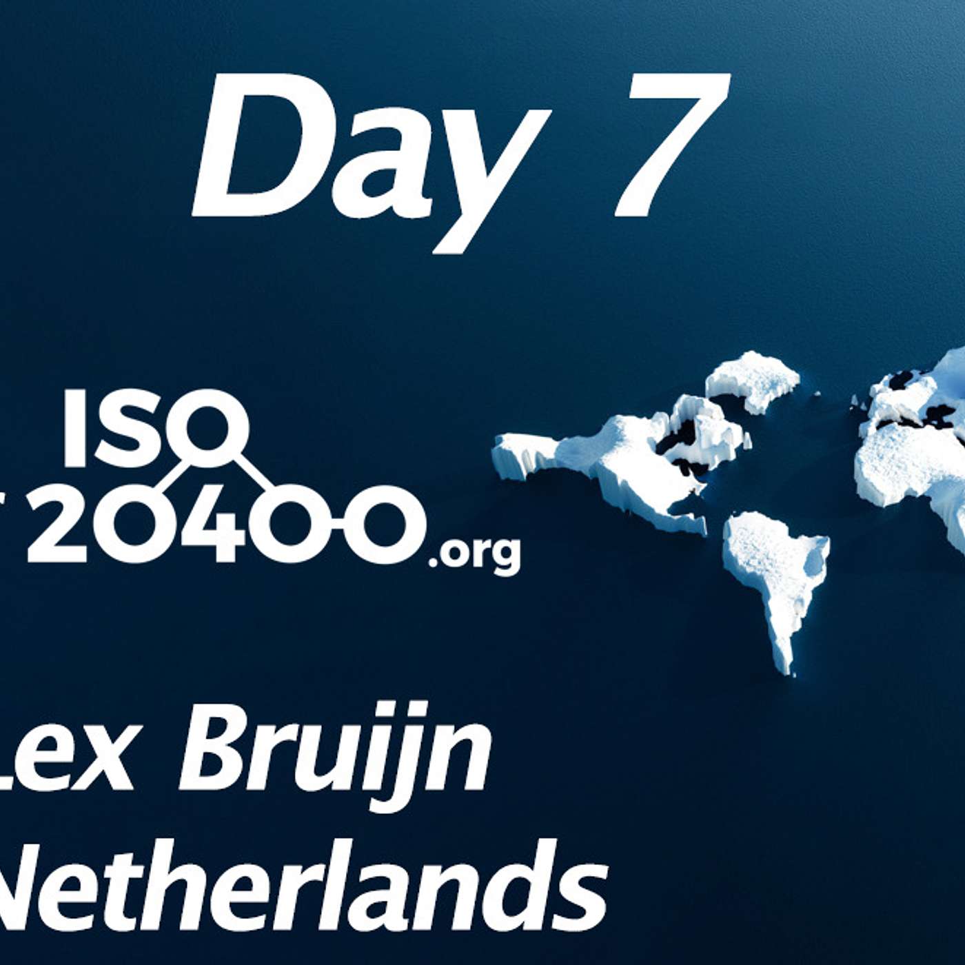 Day 7 of 10 days of ISO20400.org - Lex de Bruijn