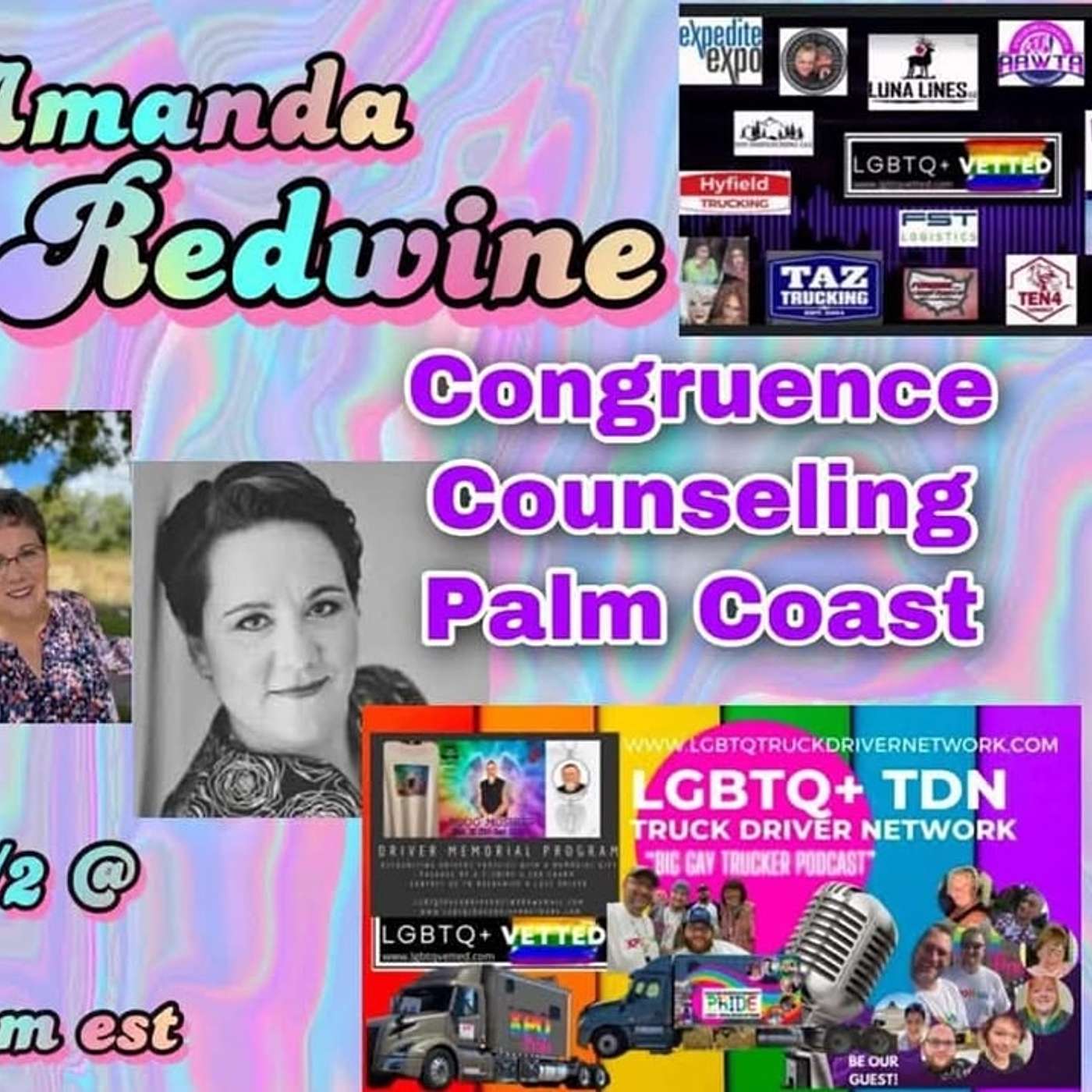 Amanda Redwine on LGBTQ+ TDN episode artwork