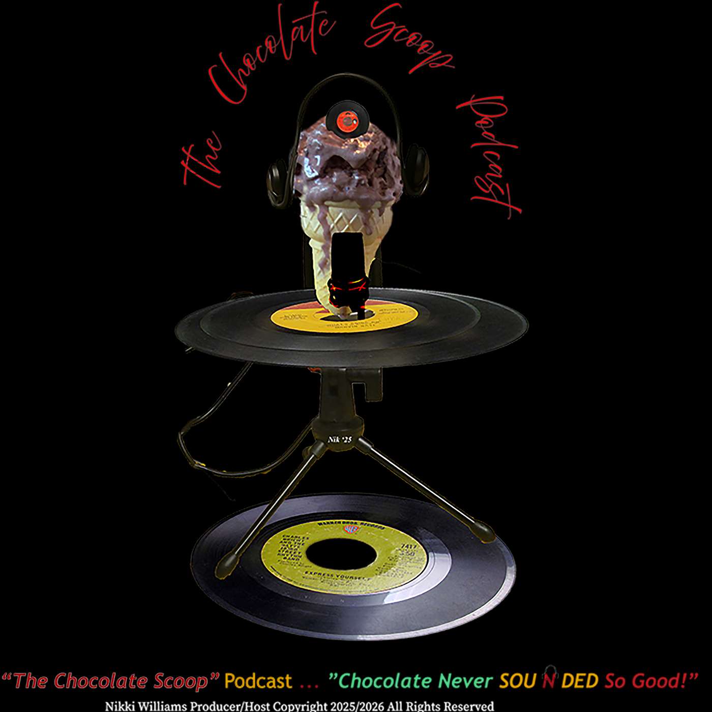 “The Chocolate Scoop” Podcast #10 “Heart to Art” - A Divine Dialogue Between Dad and Daughter Creatives With Saxophonist Bobby Watson and AR Digital Content Creator Lafiya Watson  Producer/Host Nikki Williams March 29, 2026 episode artwork