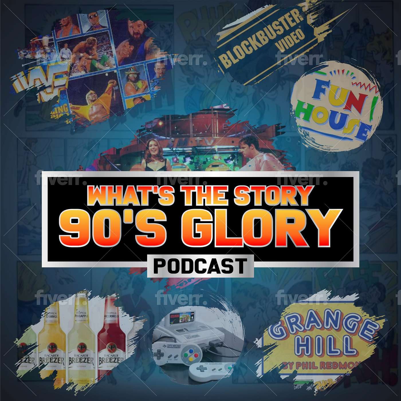 Logo of the podcast Whats the story 90s Glory