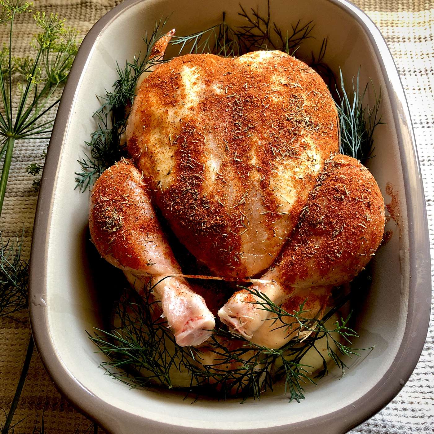 S3 E45 A Dill-icious Dinner: Roast Chicken, Braised Potatoes and a Marouli Salad