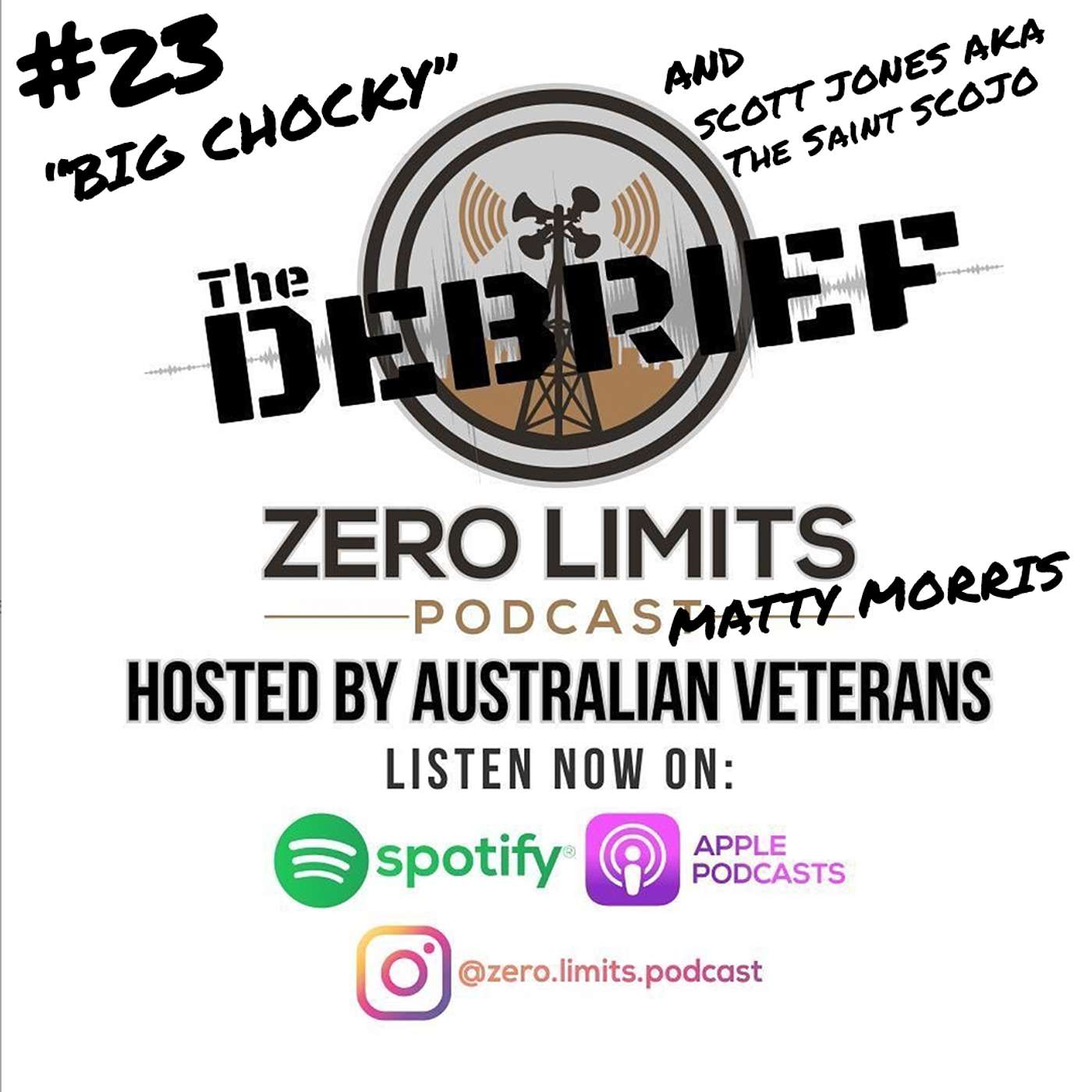 THE DEBRIEF #23 Bondi Beach Terror Attack hosted by Zero Limits Podcast Matty Morris with Big Chocky and Scott Jones aka The Saint SCOJO