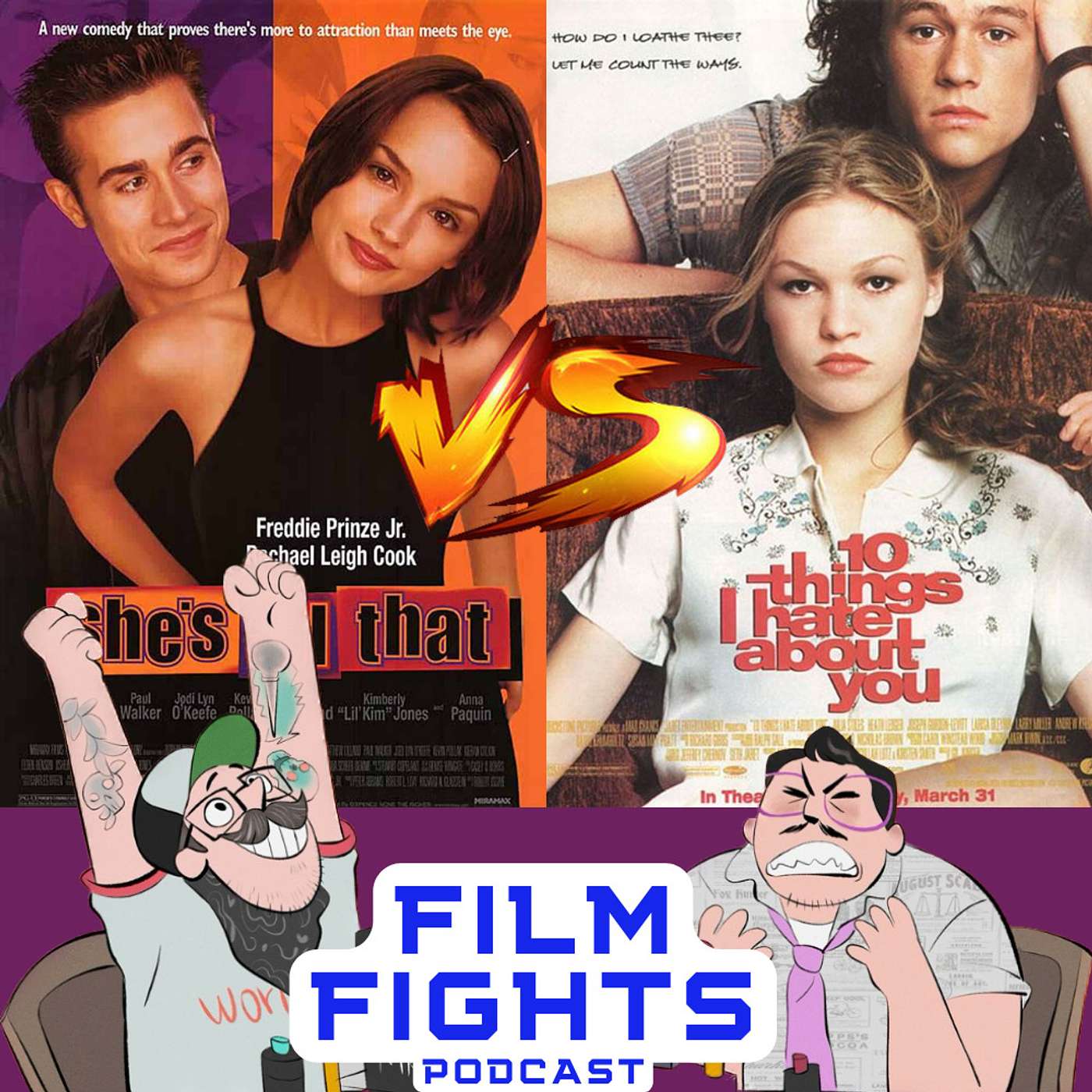 #039: She's All That vs 10 Things I Hate About You [90s Teen Rom Coms] episode artwork