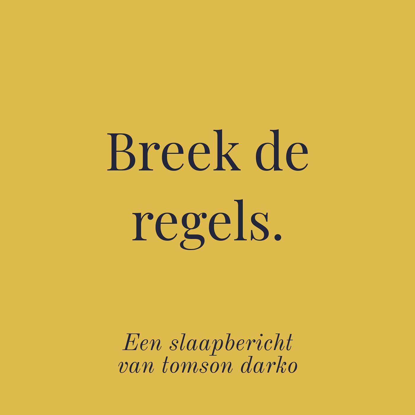 In slaap vallen met melancholie van Tomson Darko