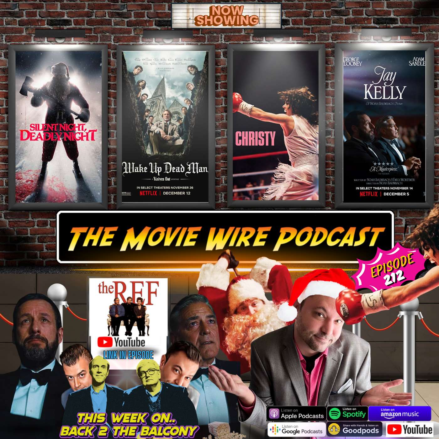 Episode 212 Reviews for: Silent Night, Deadly Night -- Wake Up Dead Man: A Knives Out Mystery-- Jay Kelly -- Christy Episode 212 Reviews for: Silent Night, Deadly Night -- Wake Up Dead Man: A Knives Out Mystery-- Jay Kelly -- Christy