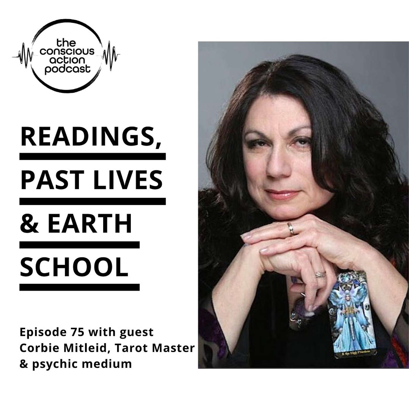Episode 77 with Corbie Mitleid - Readings, past lives & Earth school episode artwork