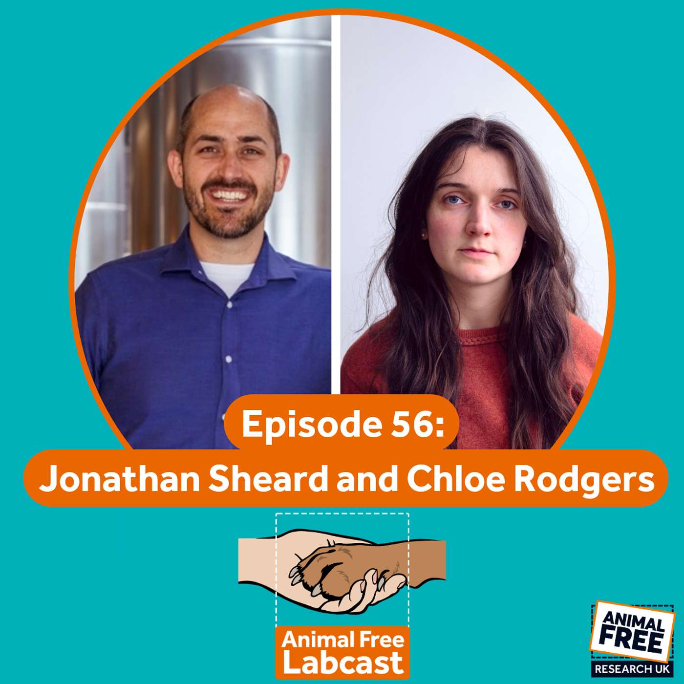 Animal Free Labcast #56 - Community, Collaboration and Cracking Women's Health with Dr Jonathan Sheard & Dr Chloe Rodgers episode artwork