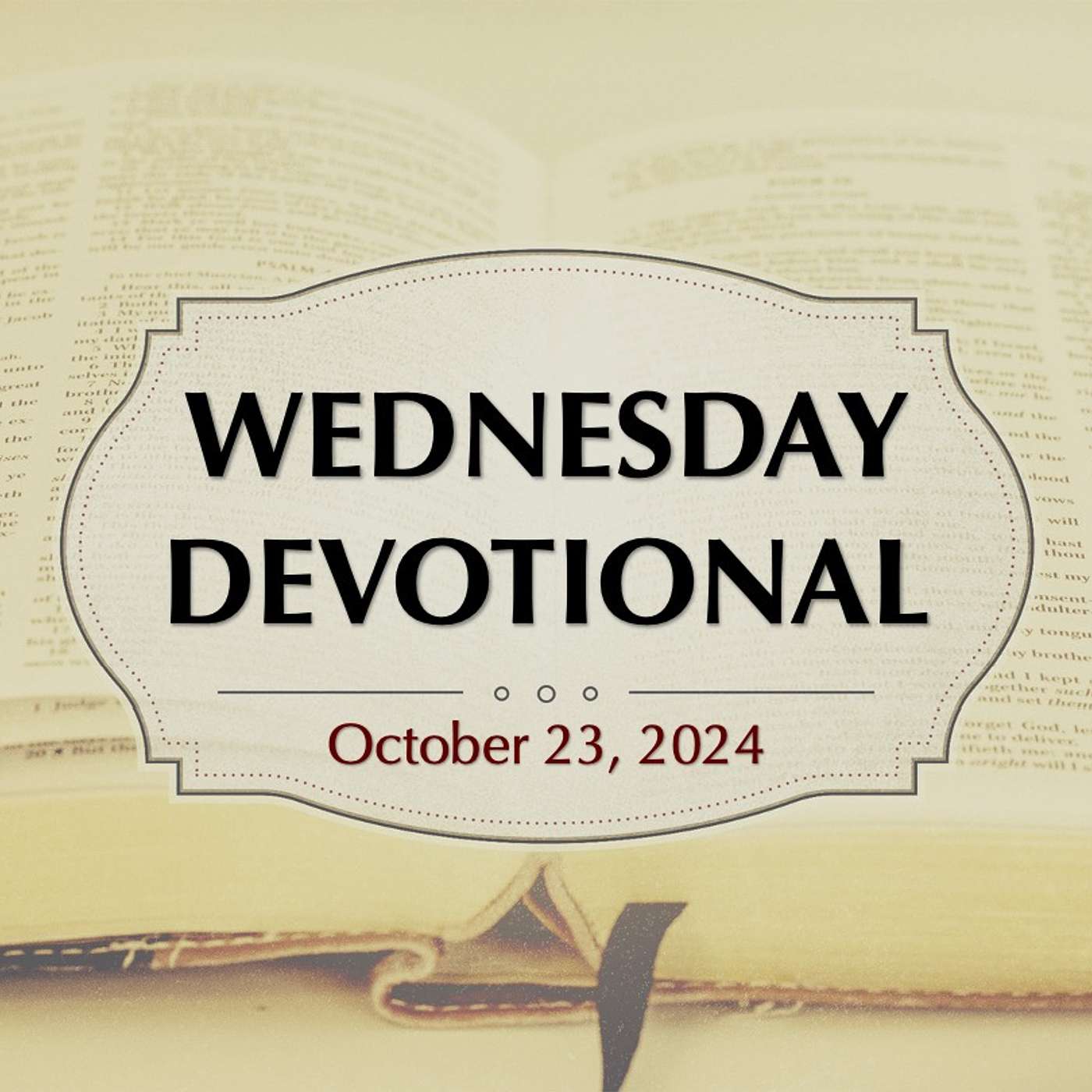 20th Street Church of Christ - WEDNESDAY DEVOTIONAL: Walk This Way | 10-23-24