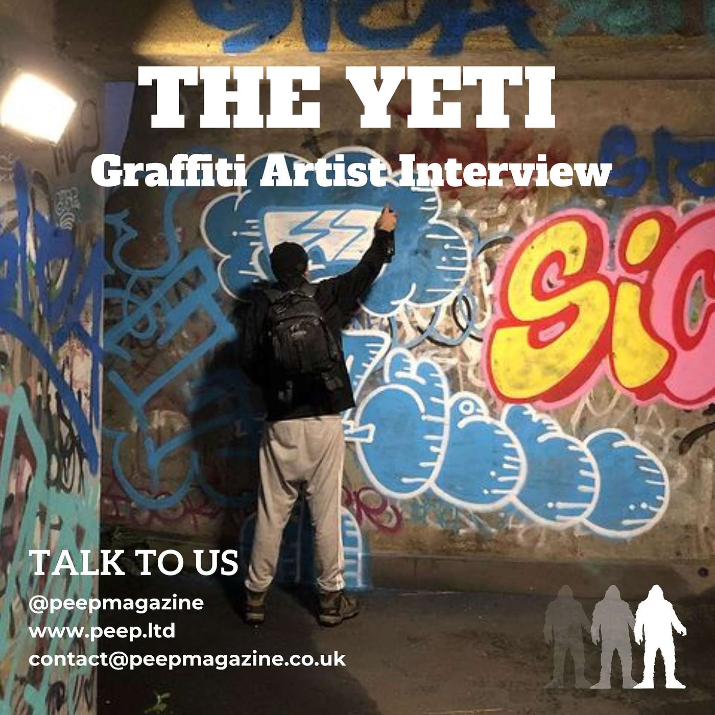 peep® podcast interview Graffiti Artist THE YETI and Explore The Haunted Underground of Newcastle's Subway System