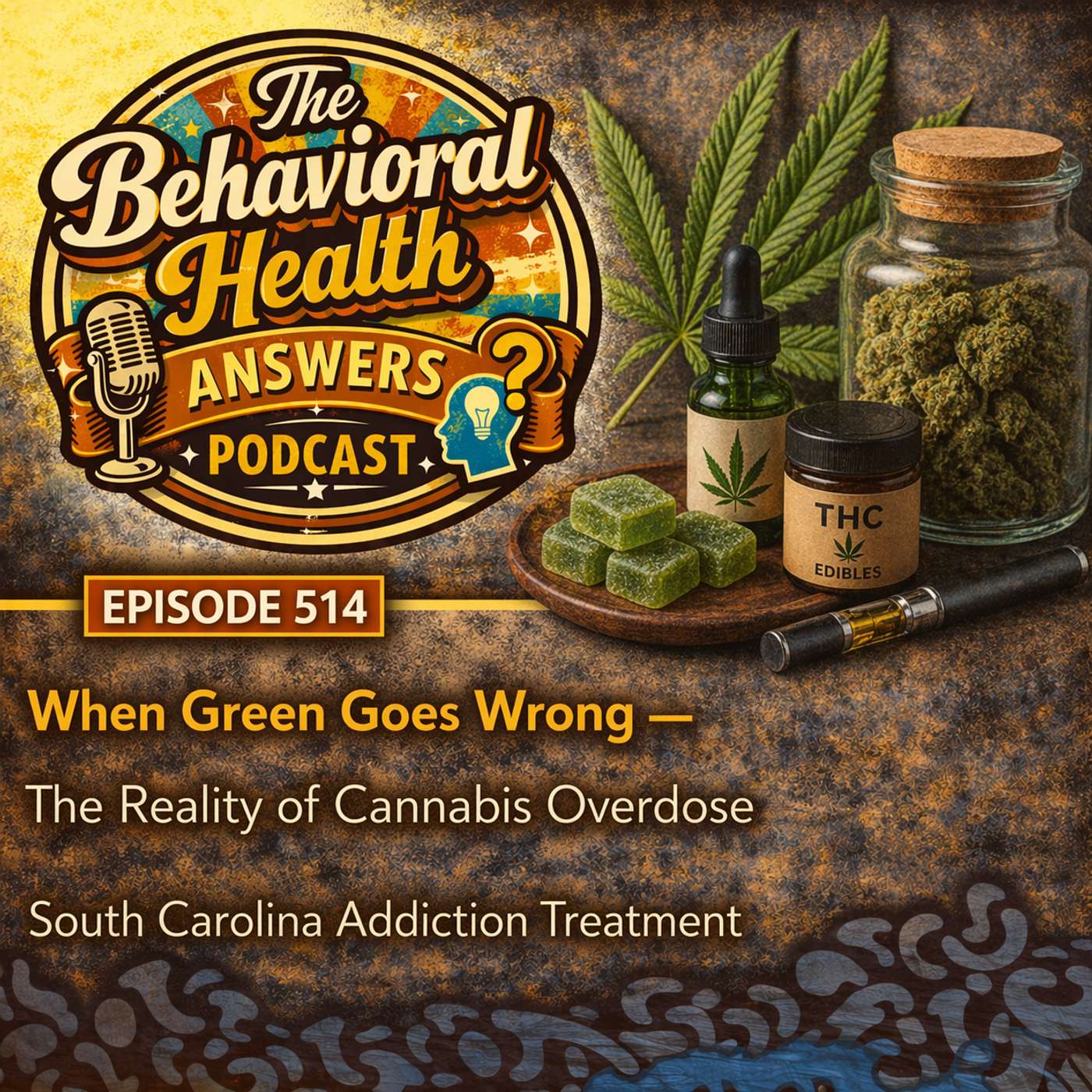 Episode 514: When Green Goes Wrong - The Reality of Cannabis Overdose | South Carolina Addiction Treatment episode artwork