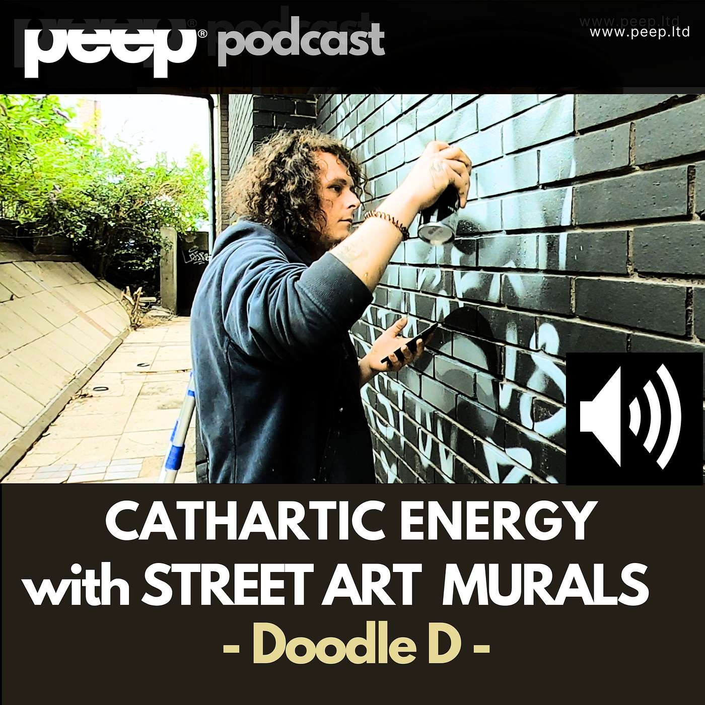 peep podcast Doodle D Carthartic Energy Through Street Art Newcastle