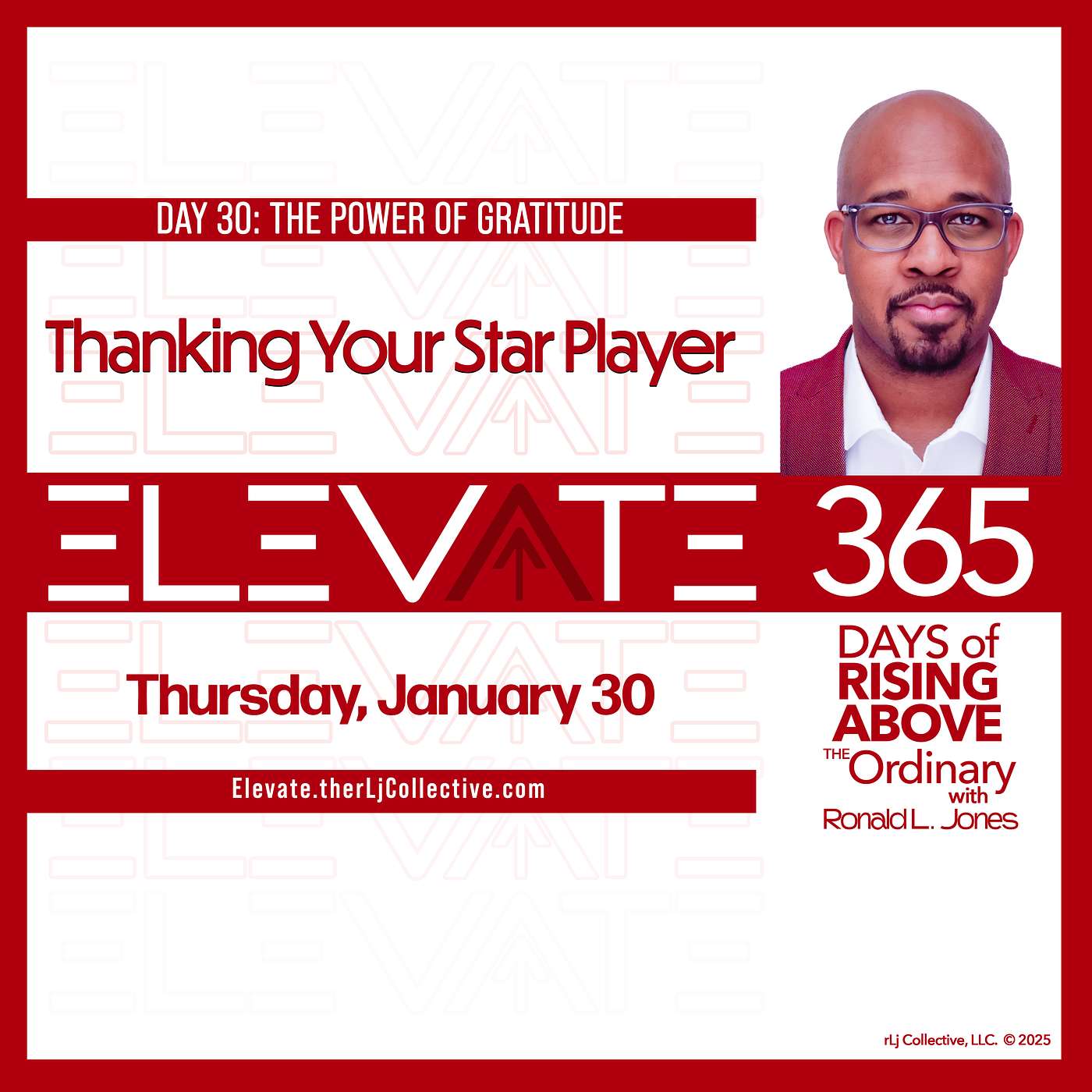 Day 30:  Thanking Your Star Player