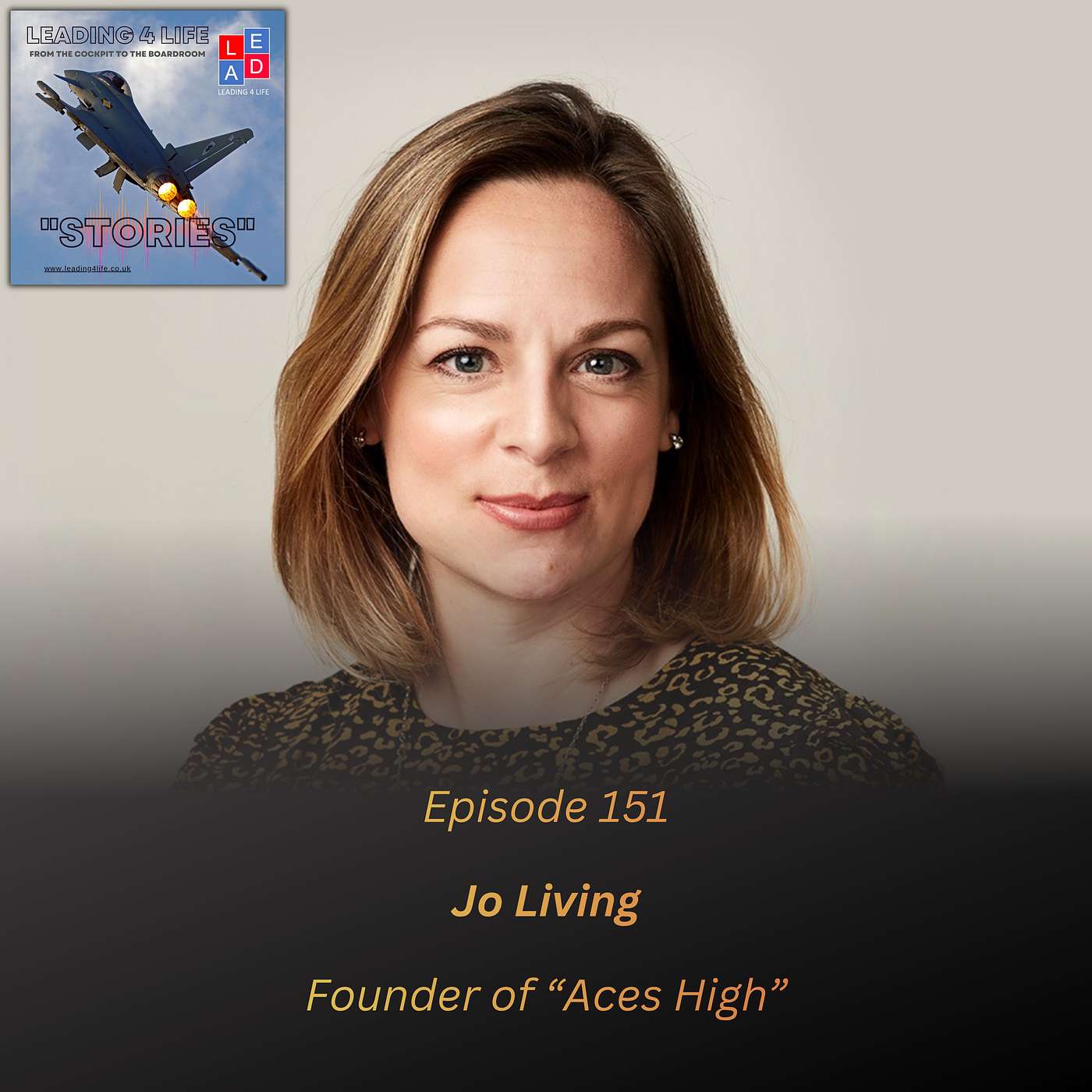 E151 - Guests: Jo Living, Founder of "Aces High" episode artwork
