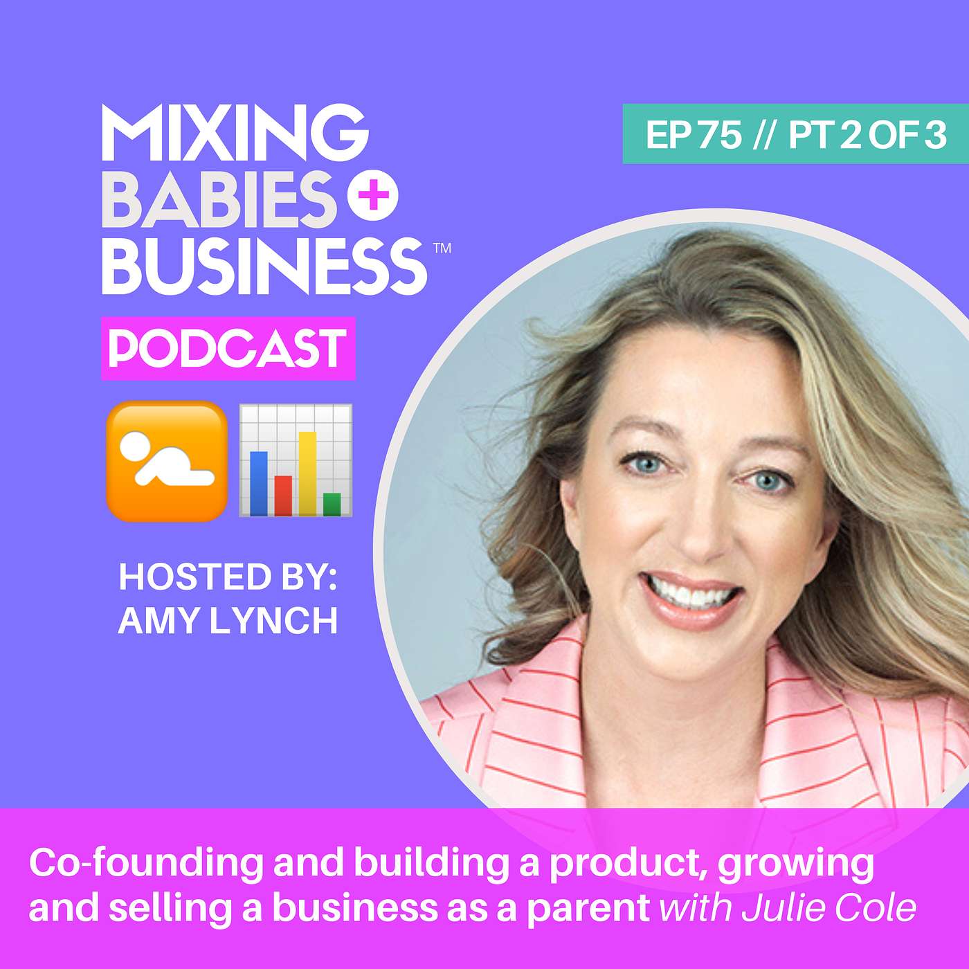 075 | Co-founding and building a product, growing and selling a business as a parent with Julie Cole | PT 2